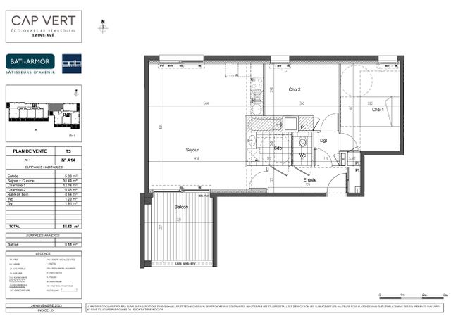 Plan du lot A14