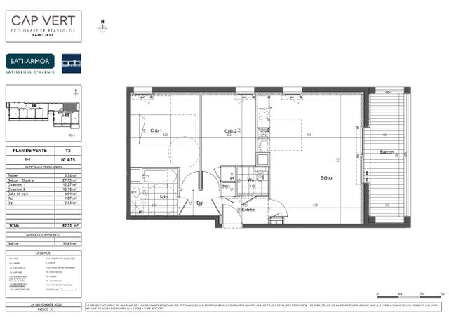 Plan du lot A15