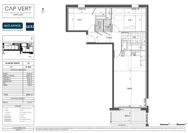 Plan du lot B001