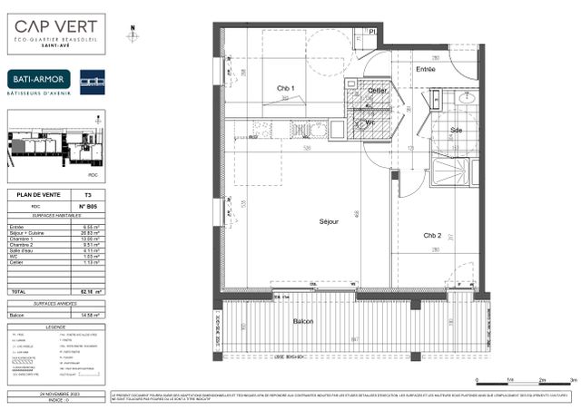 Plan du lot B005