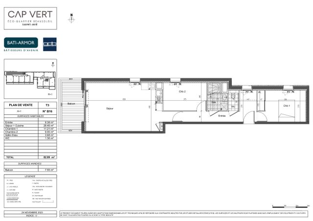 Plan du lot B16