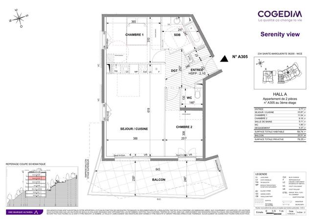 Plan lokalu A305