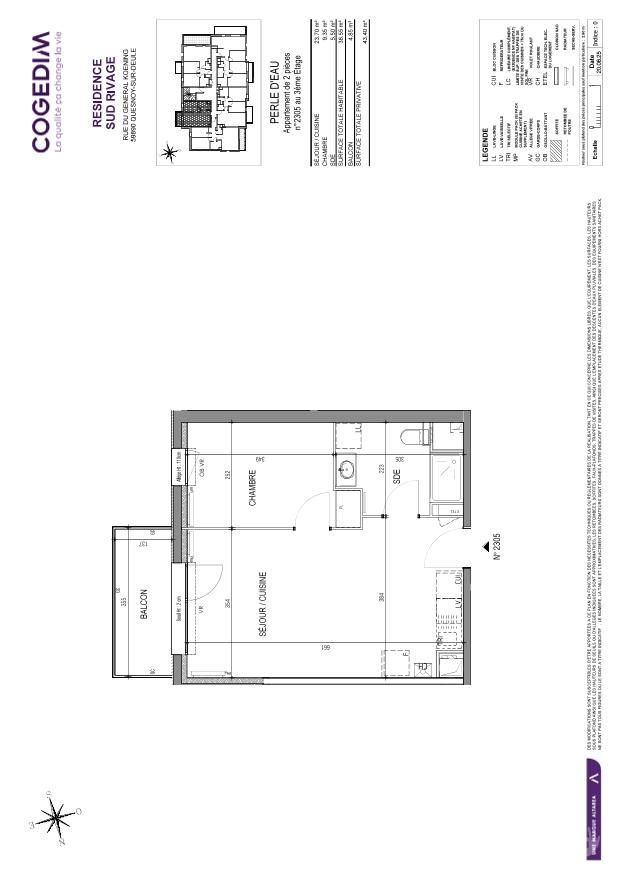 Plantegning for bolig 2305