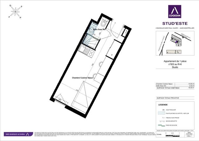 Grundriss der Wohnung