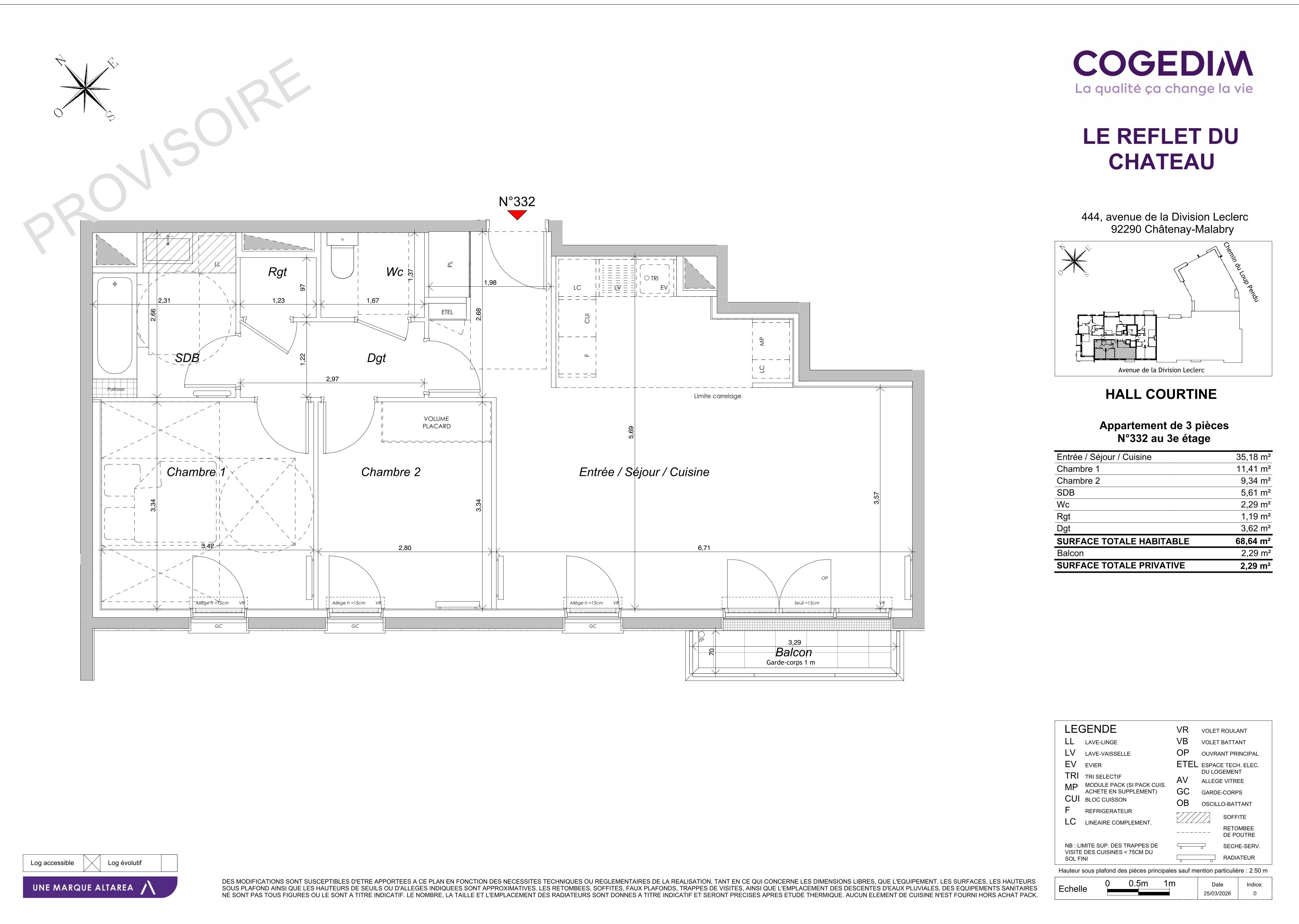 Plan du lot 332