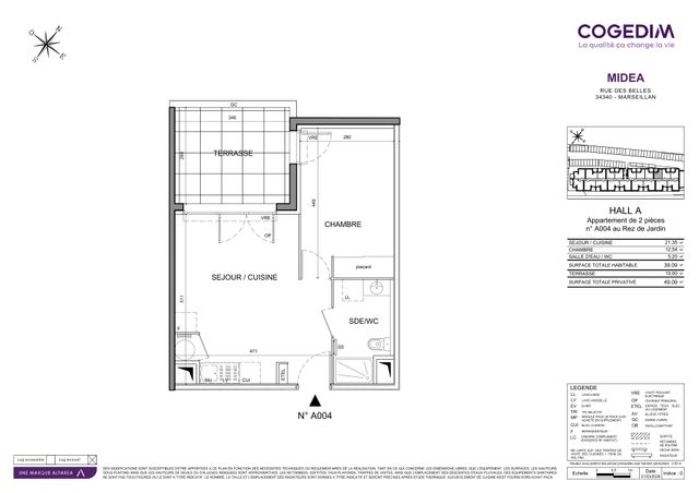 Plan lokalu A004