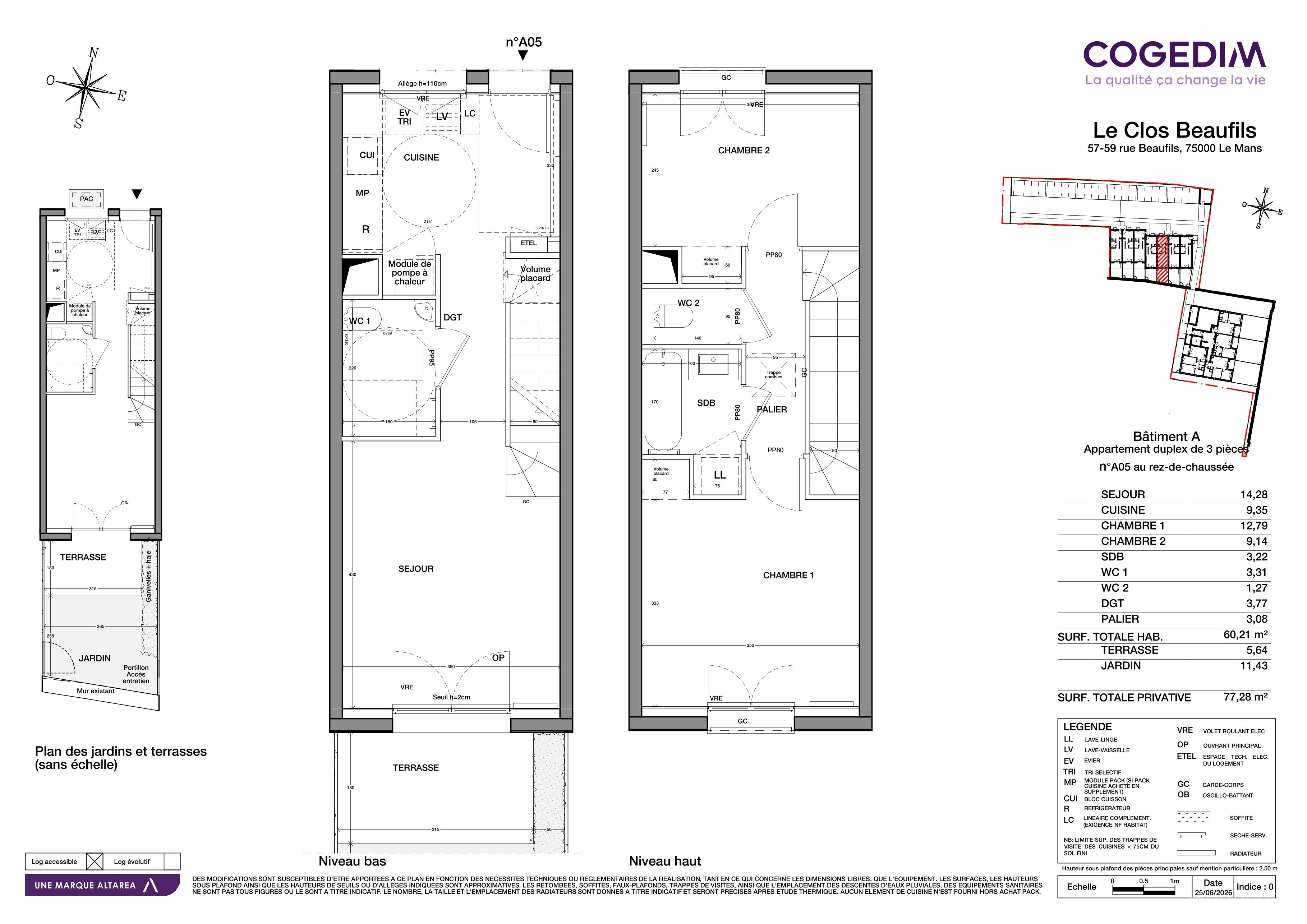 Plan du lot A005