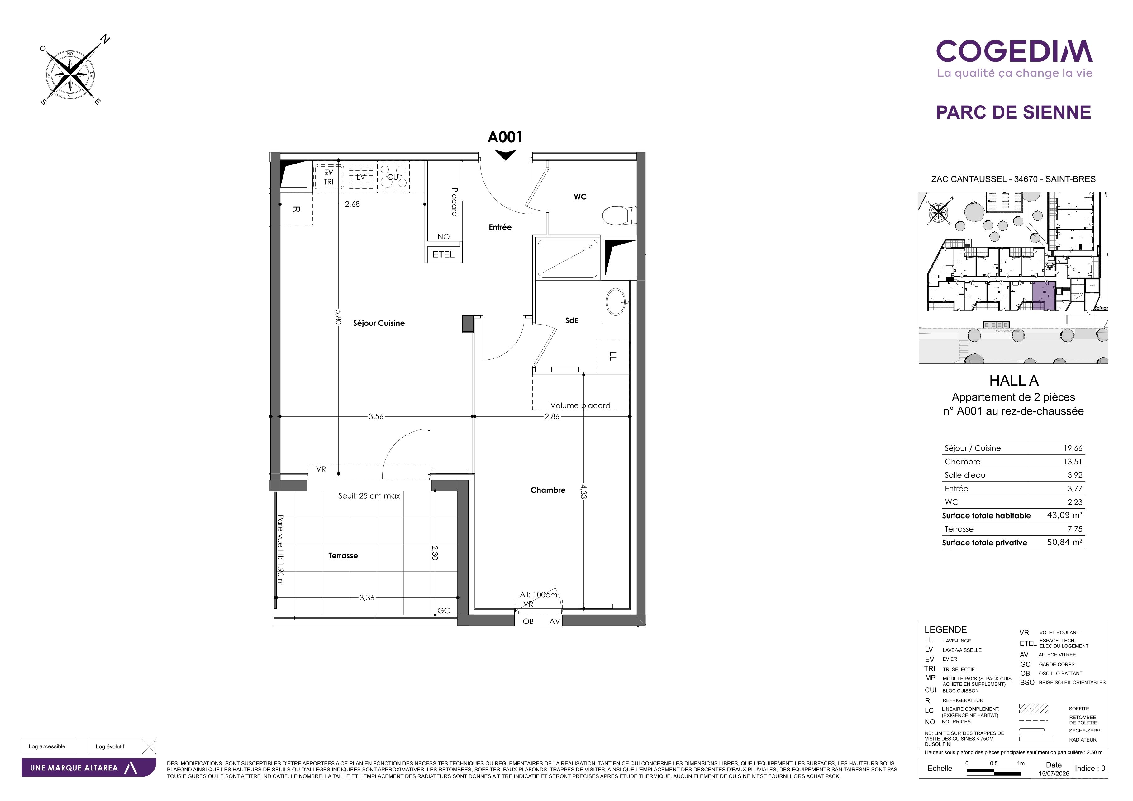 Plan du lot A001