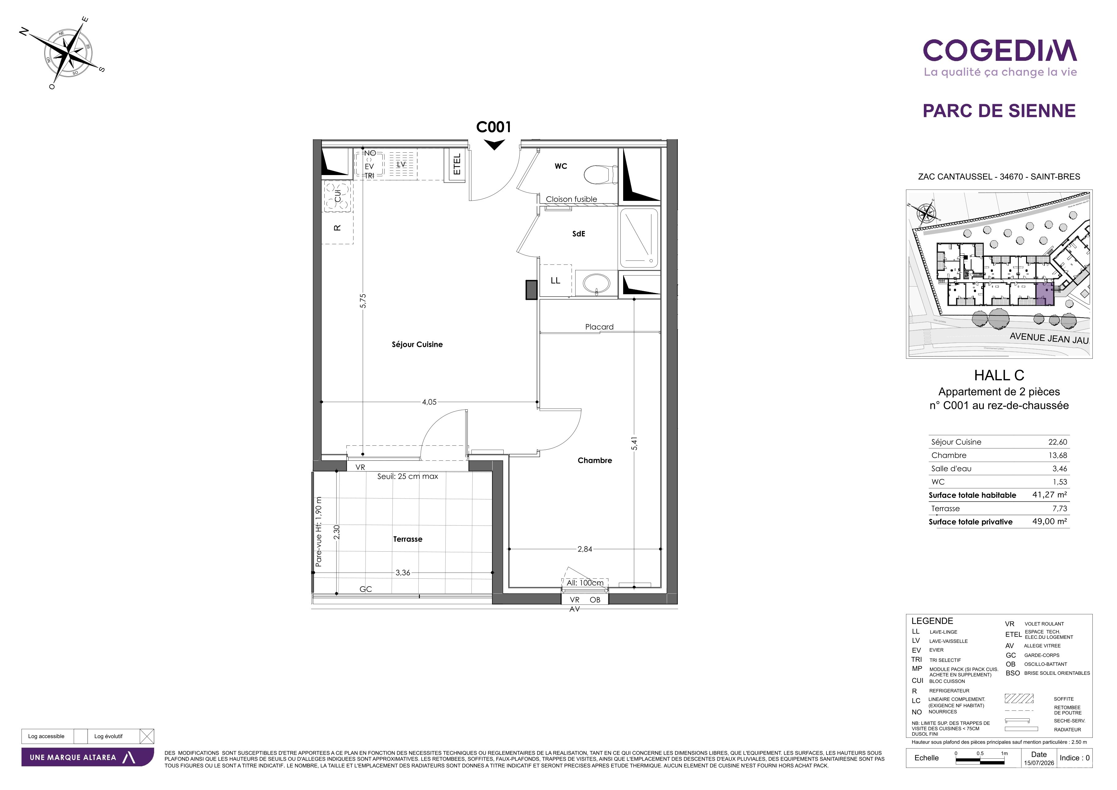 Plan du lot C001