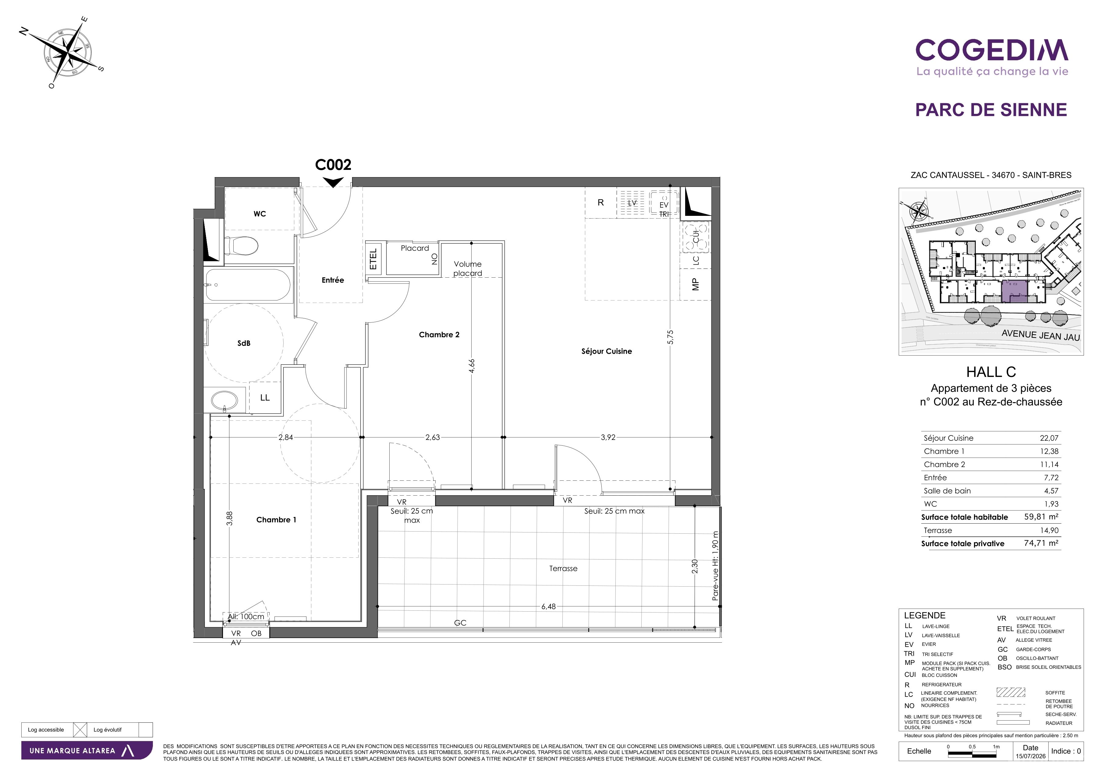 Plan du lot C002