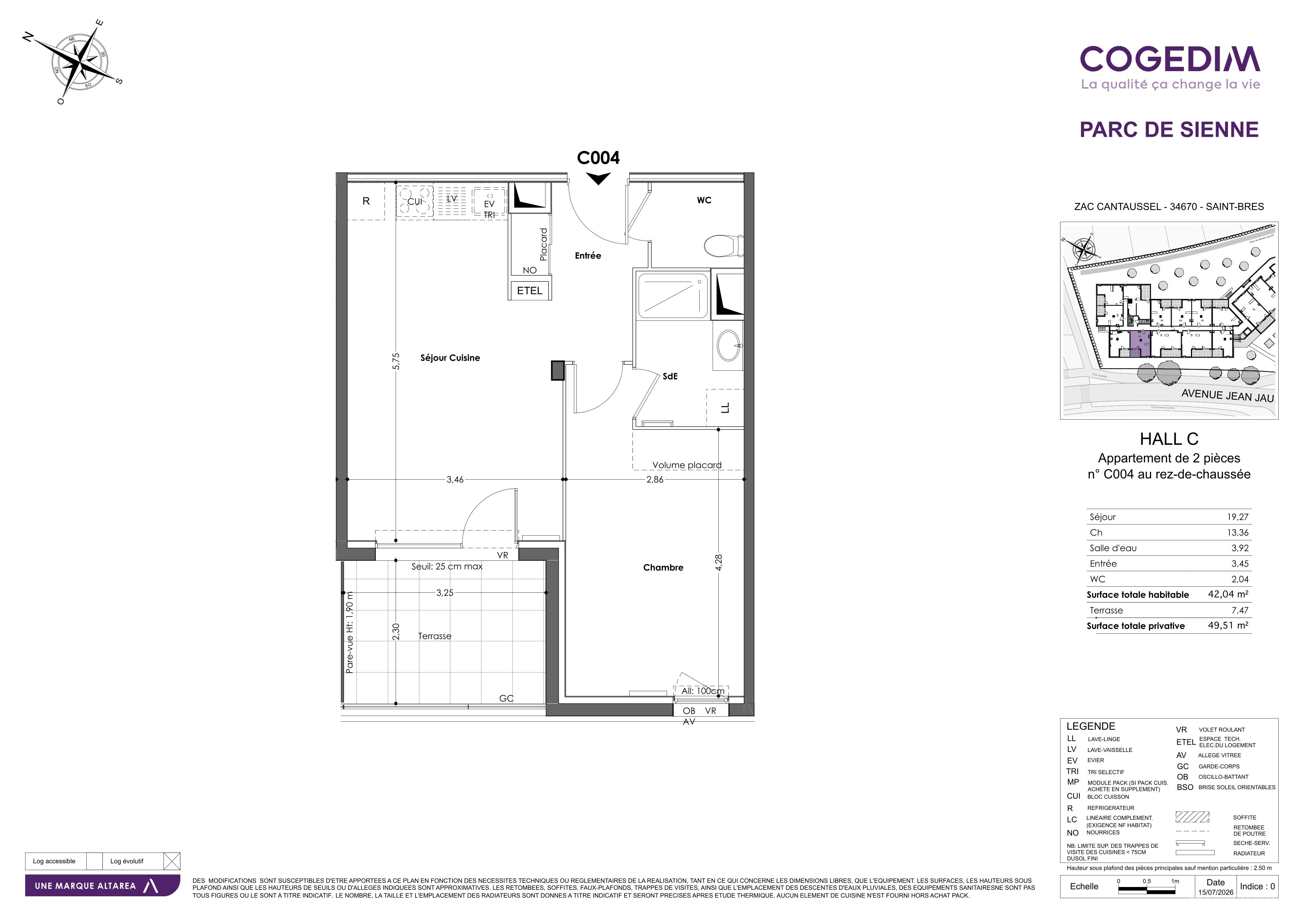 Plan du lot C004