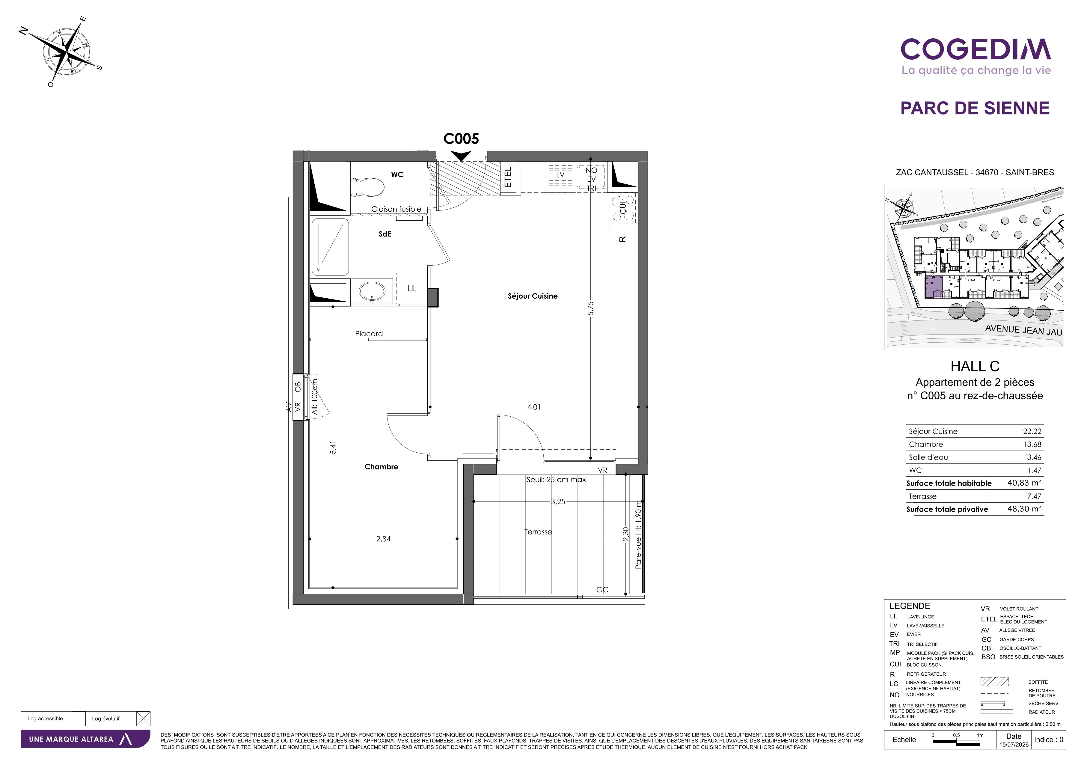 Plan du lot C005