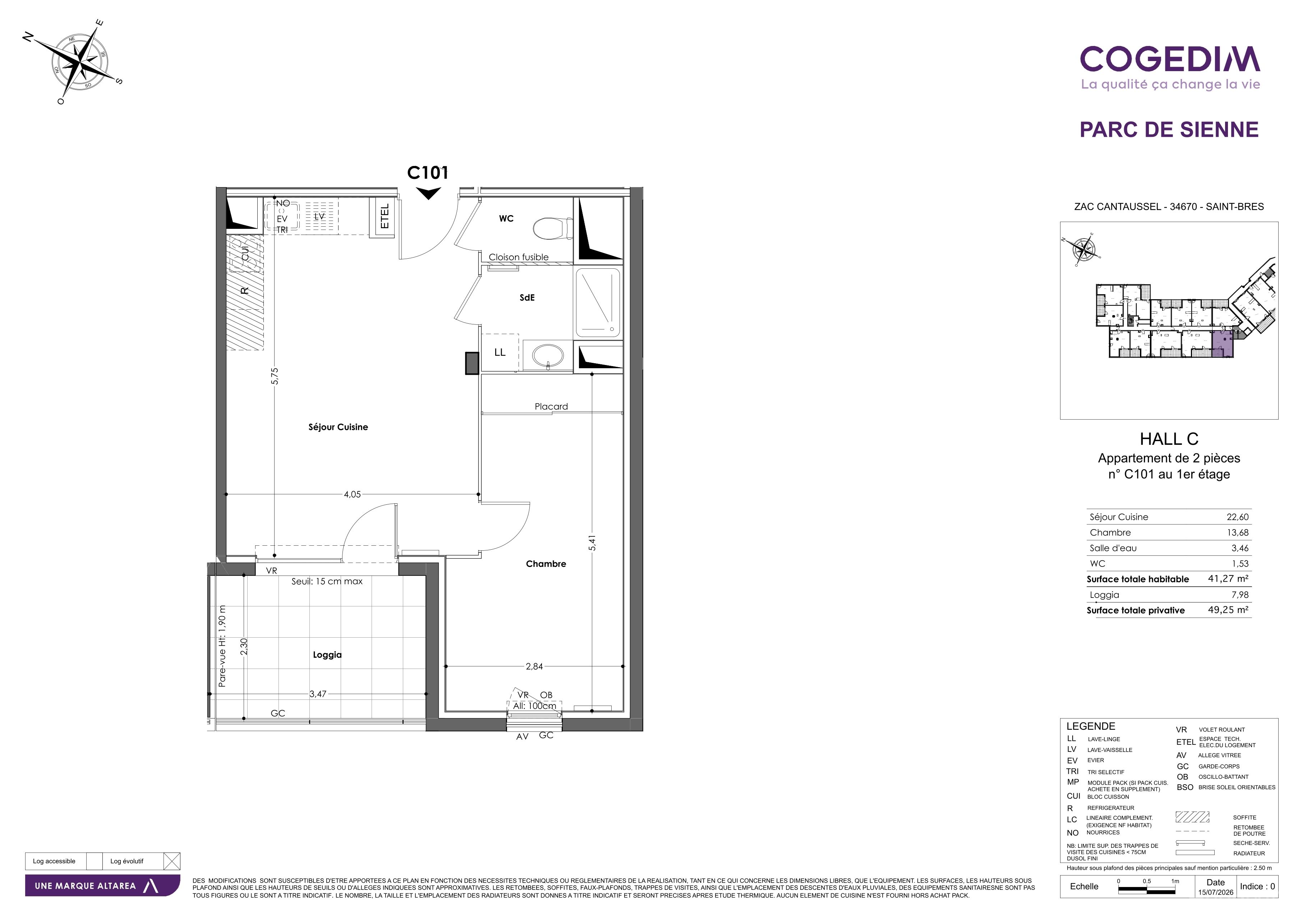 Plan du lot C101