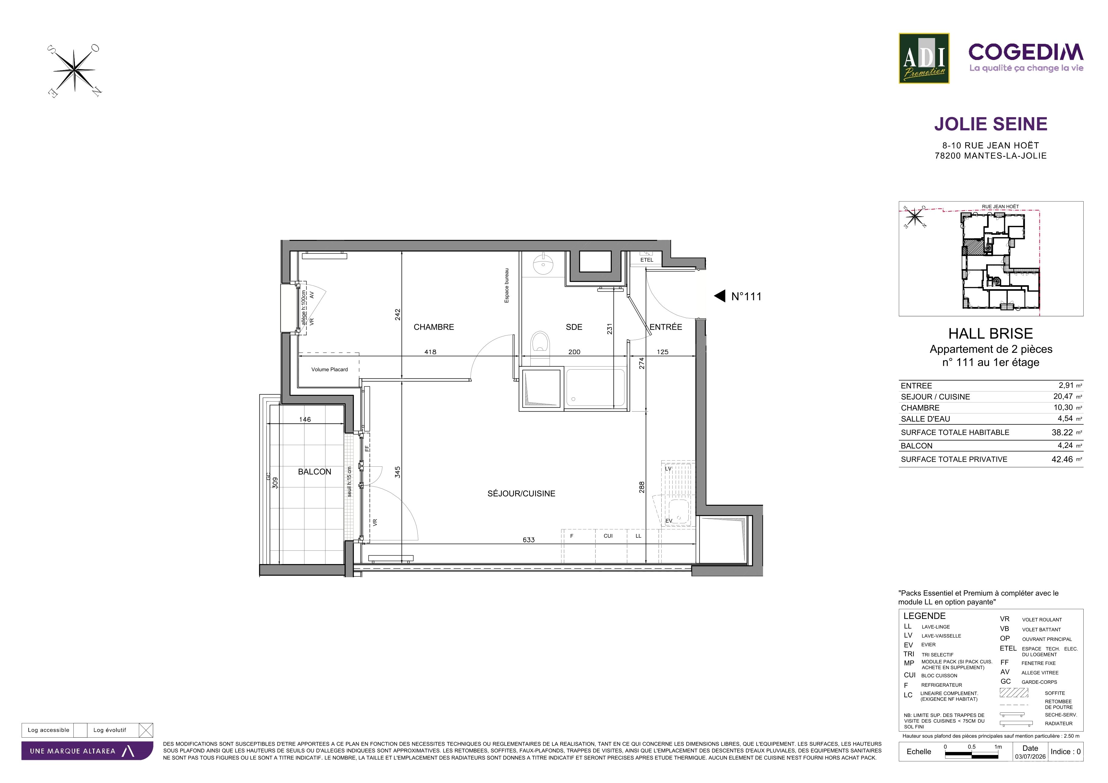 Plan du lot 111