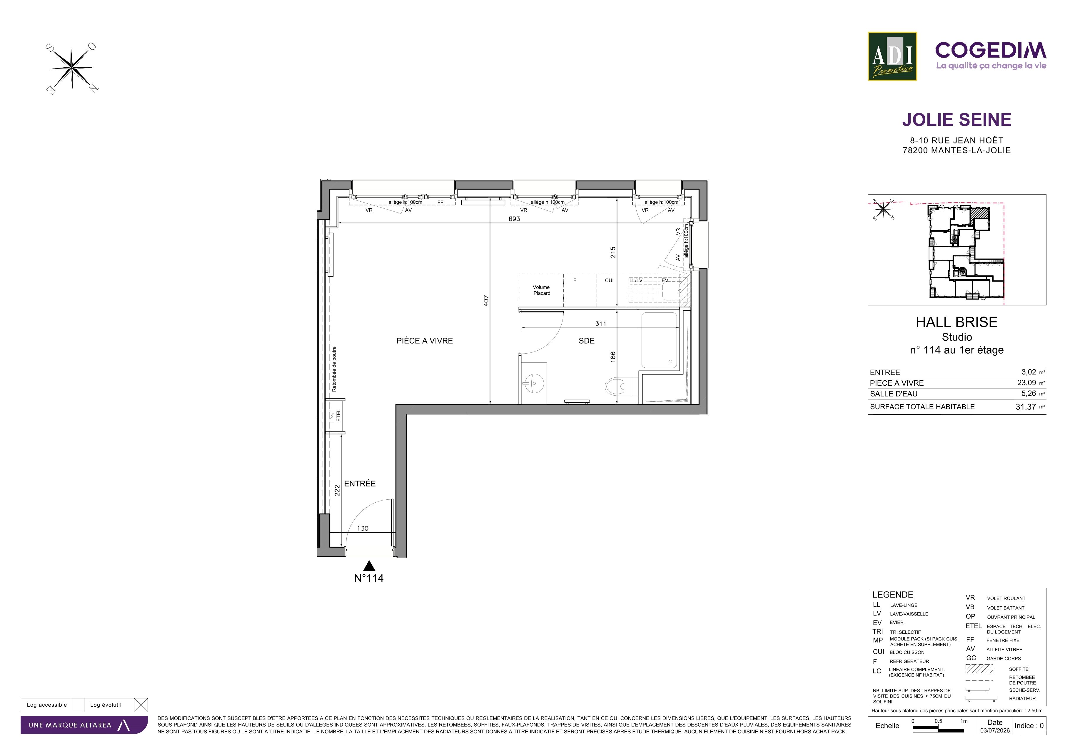 Plan du lot 114