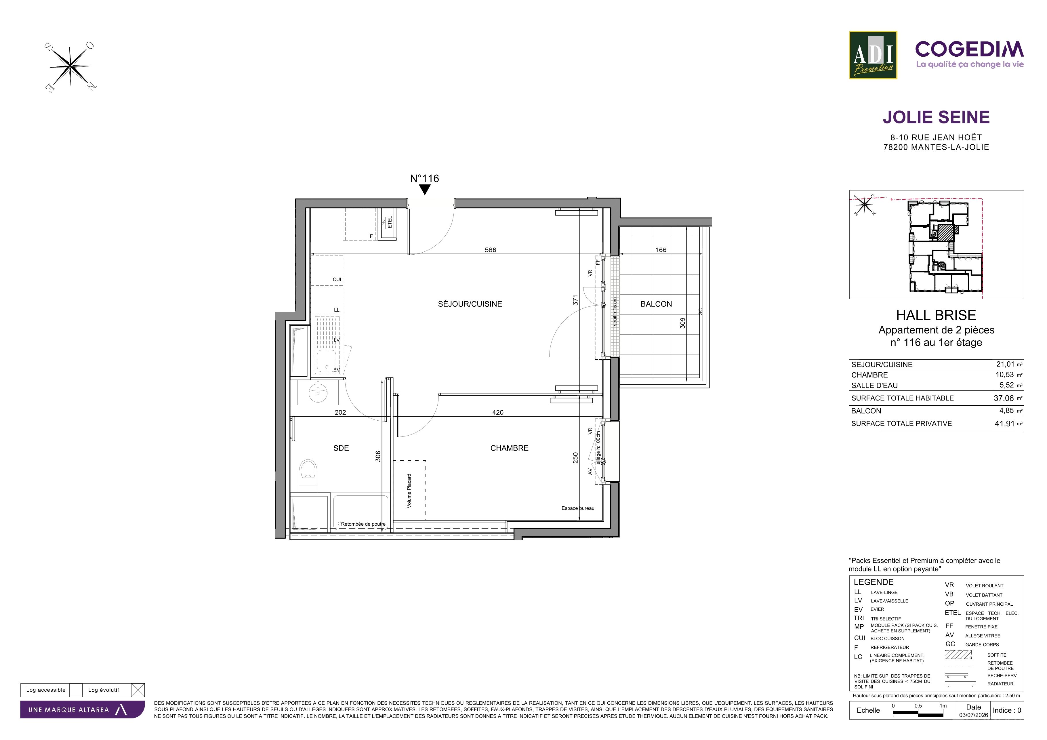 Plan du lot 116