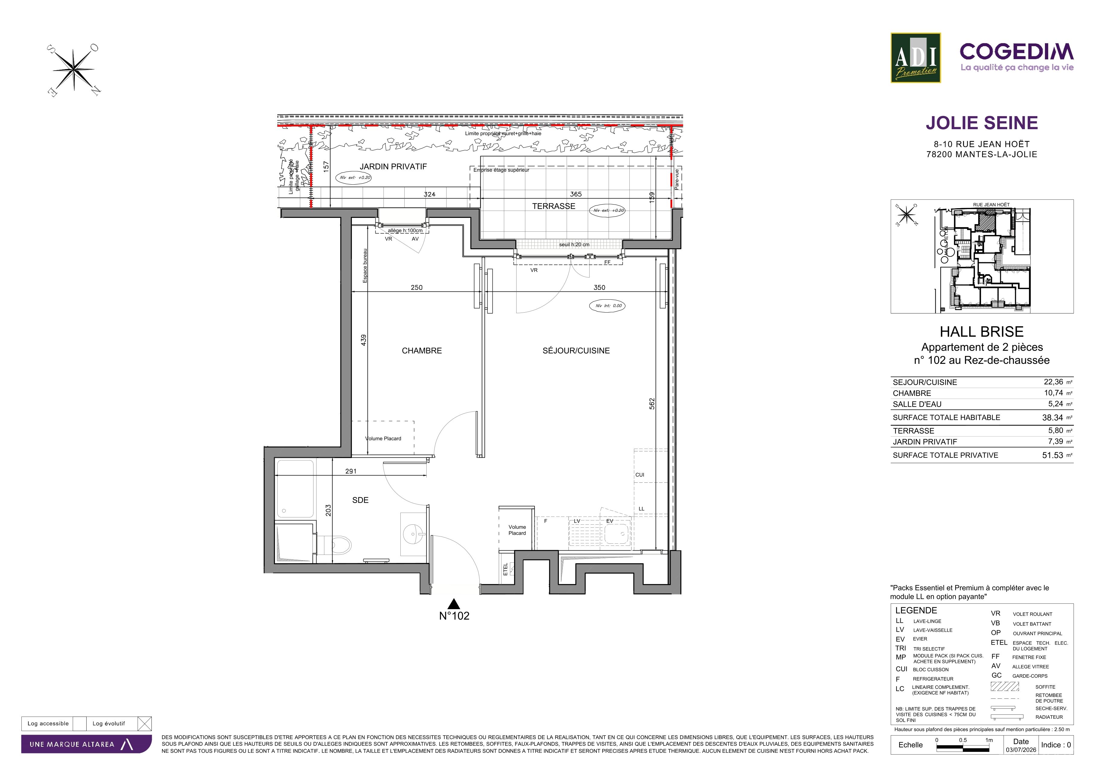 Plan du lot 102