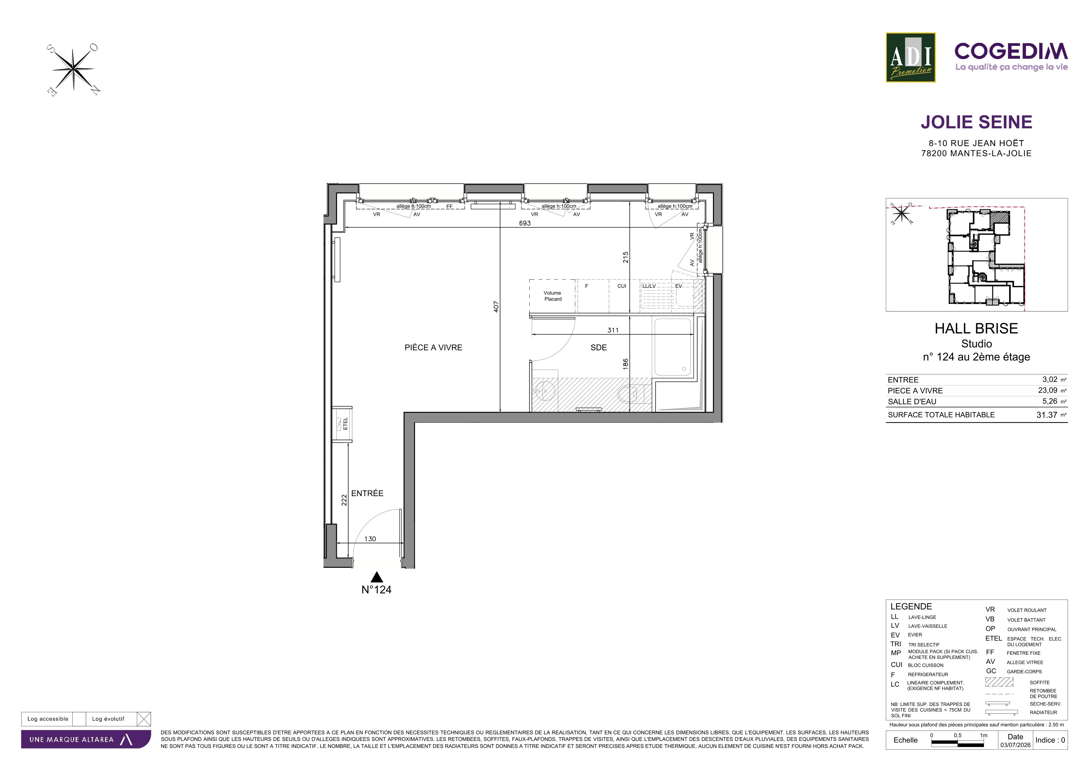 Plan du lot 124