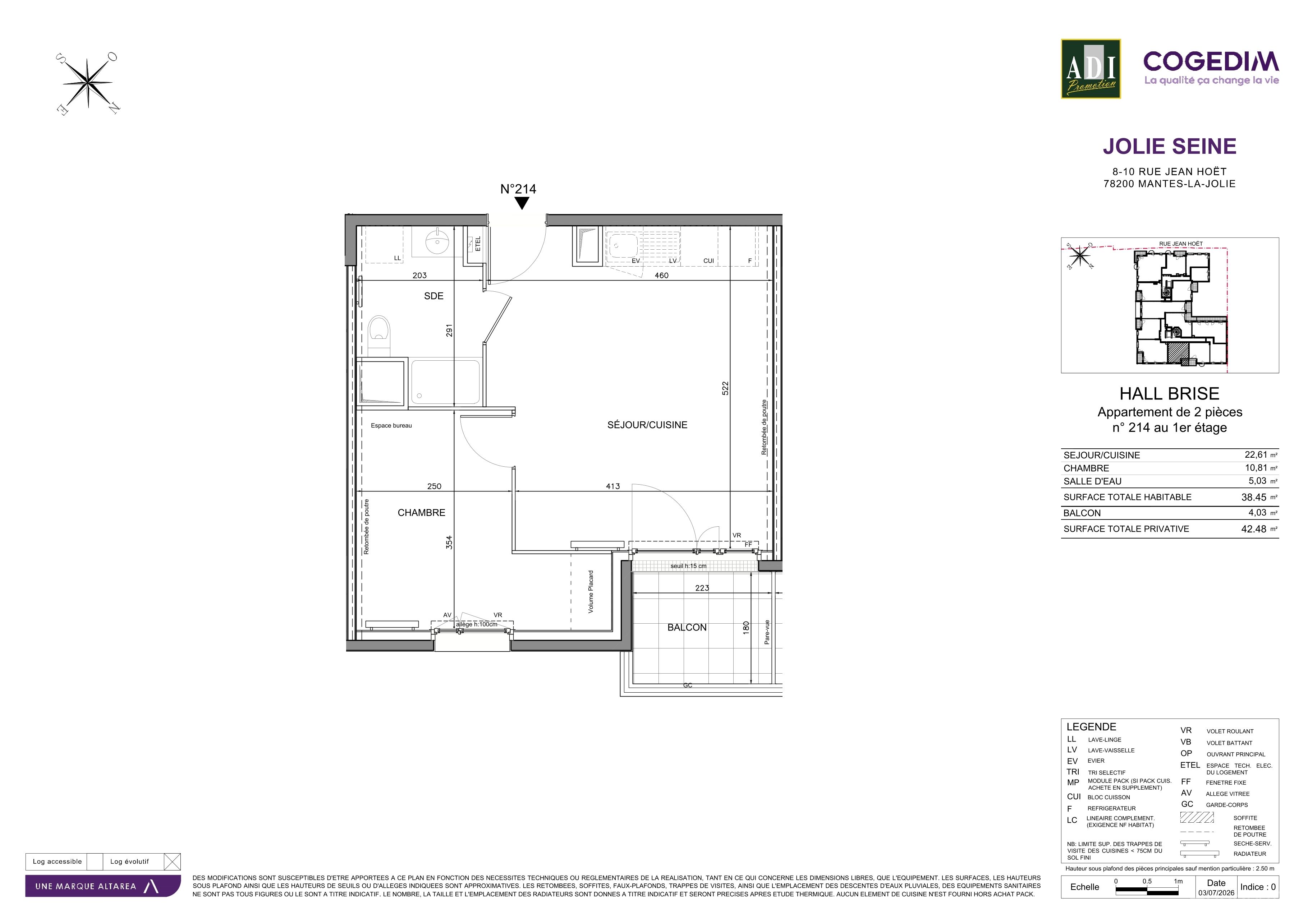 Plan du lot 214