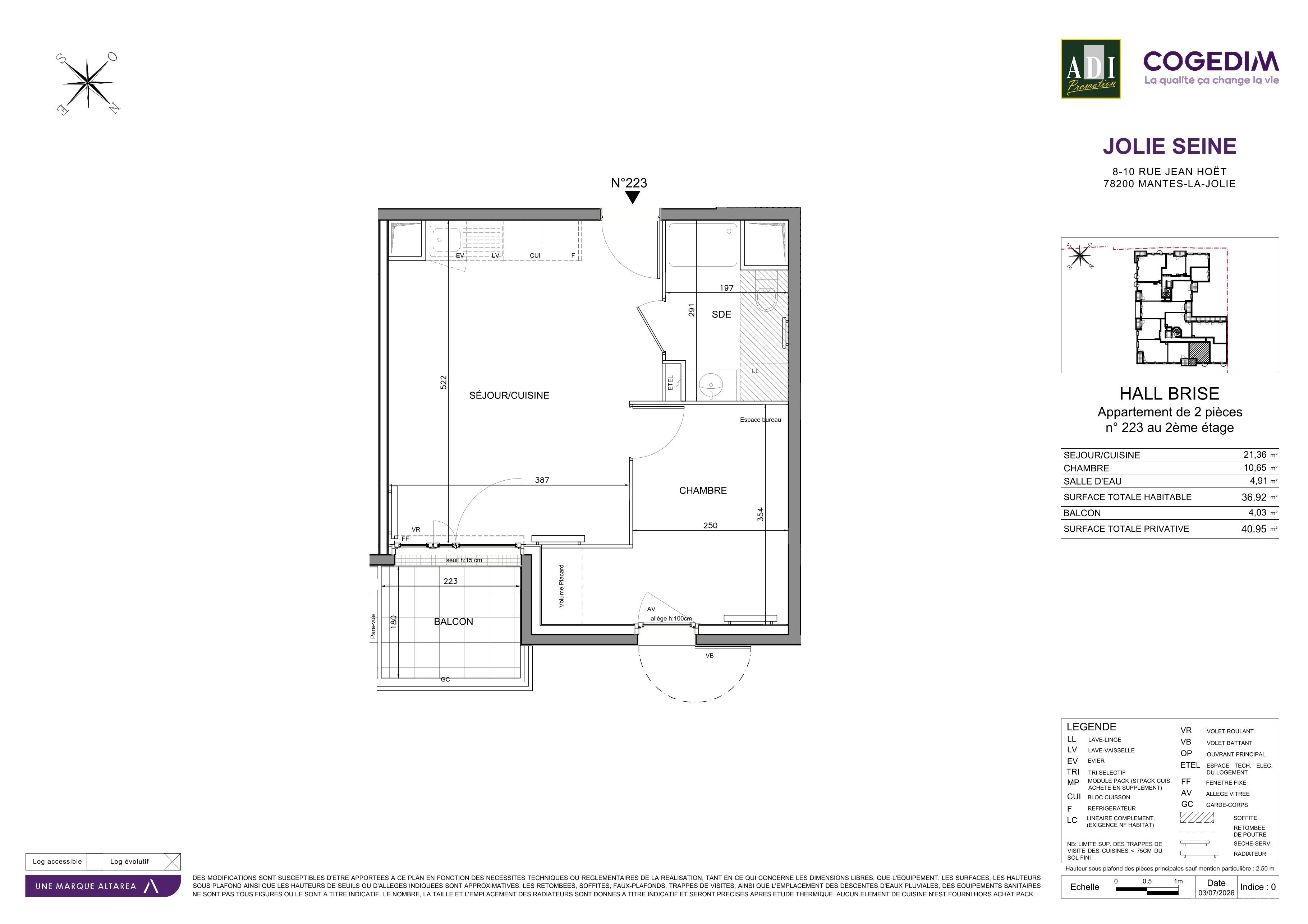 Plan du lot 223