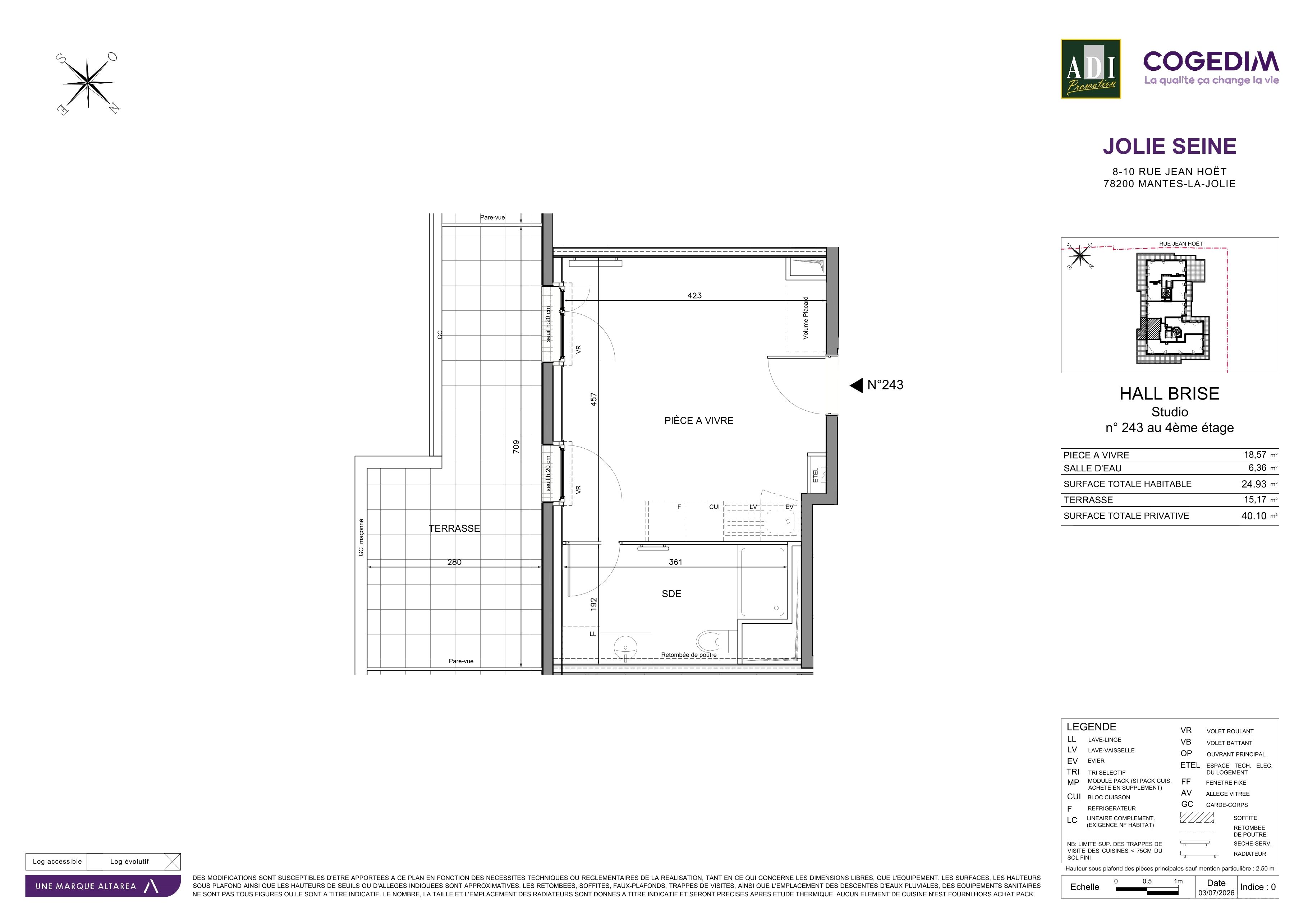 Plan du lot 243