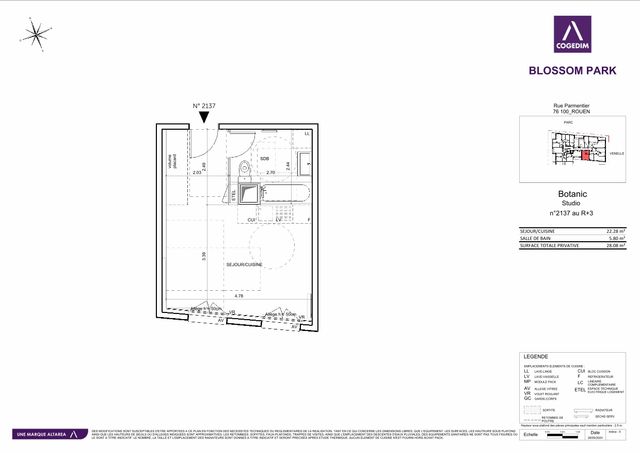 Plan du lot 2137