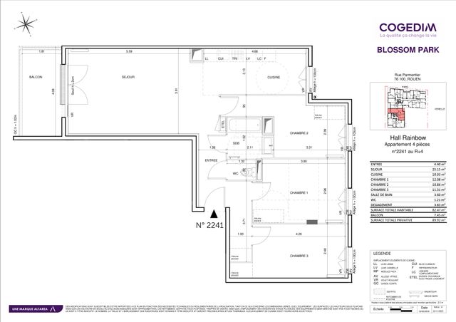 Plan du lot 2241