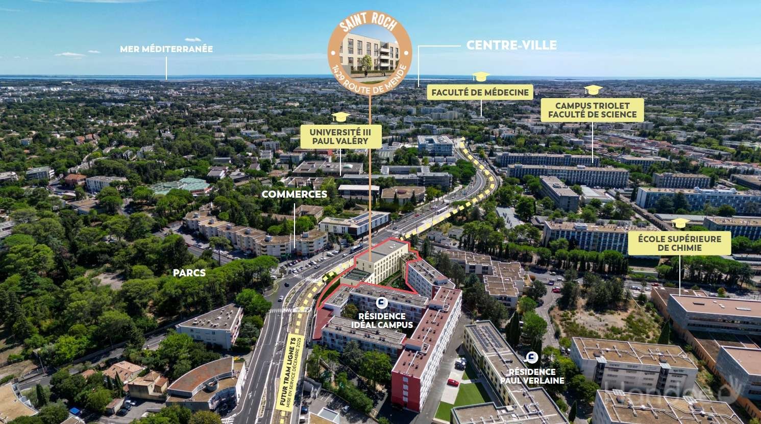 Appartement T1 neuf à Montpellier