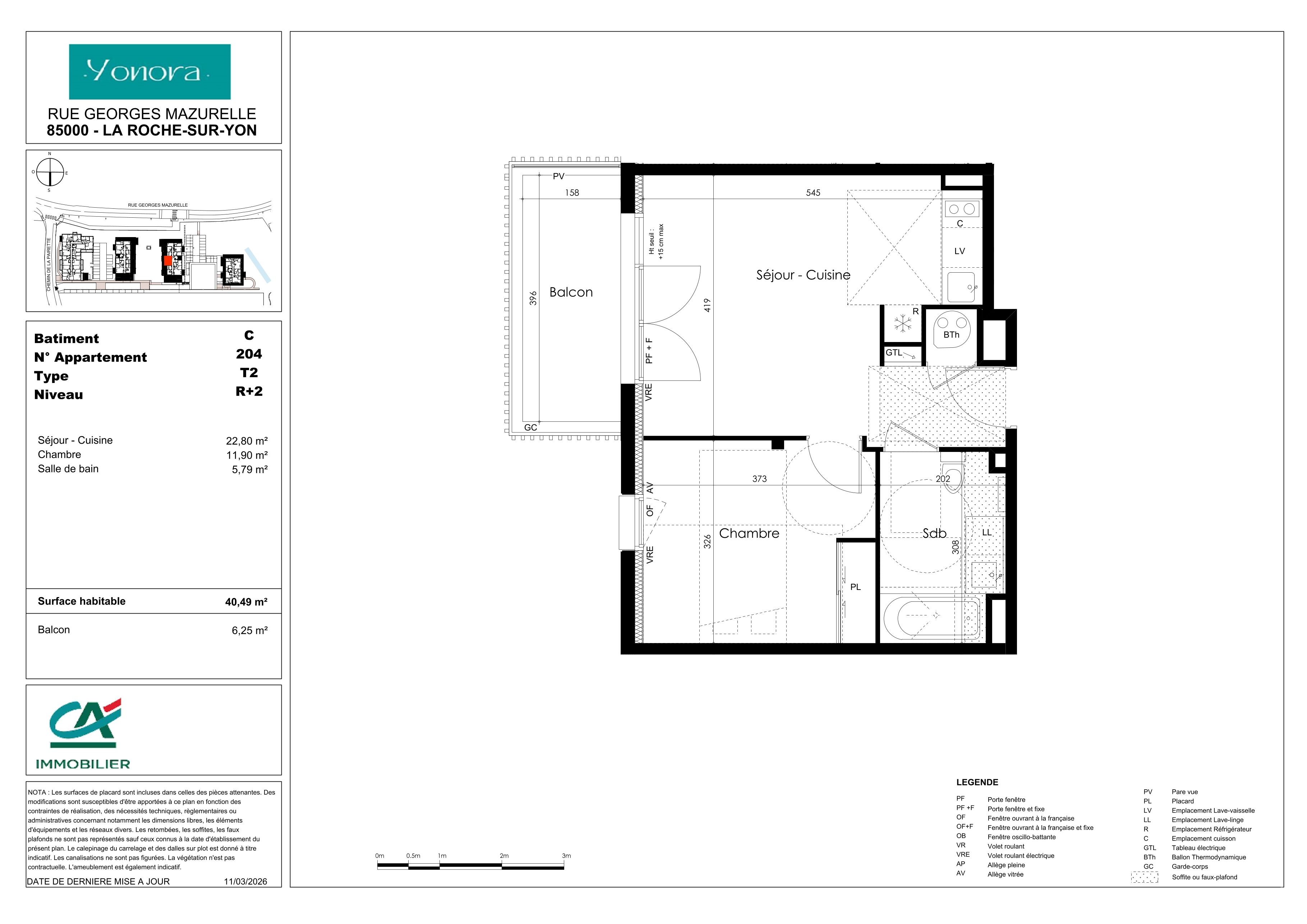 Plan du lot C204