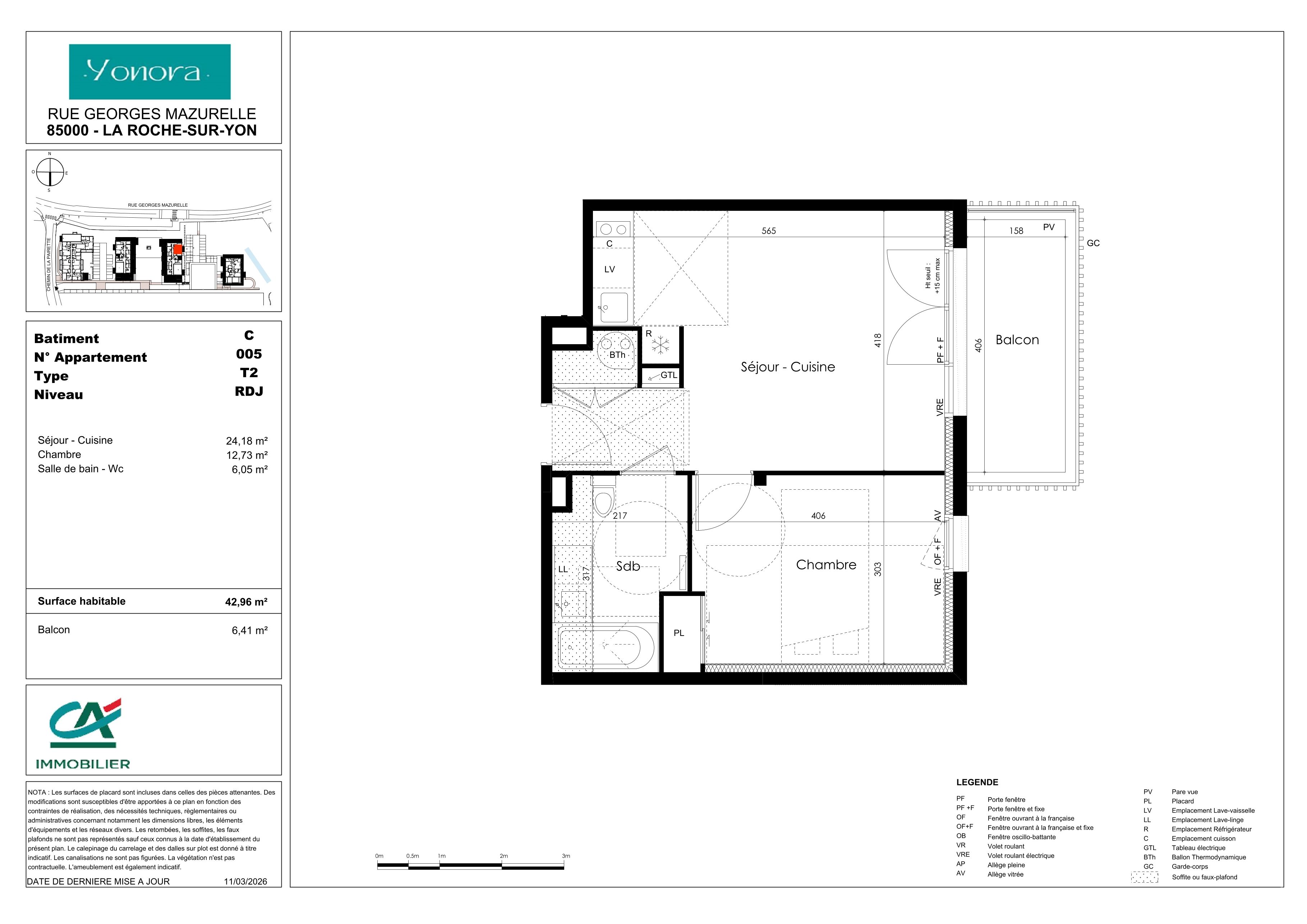 Plan du lot C005