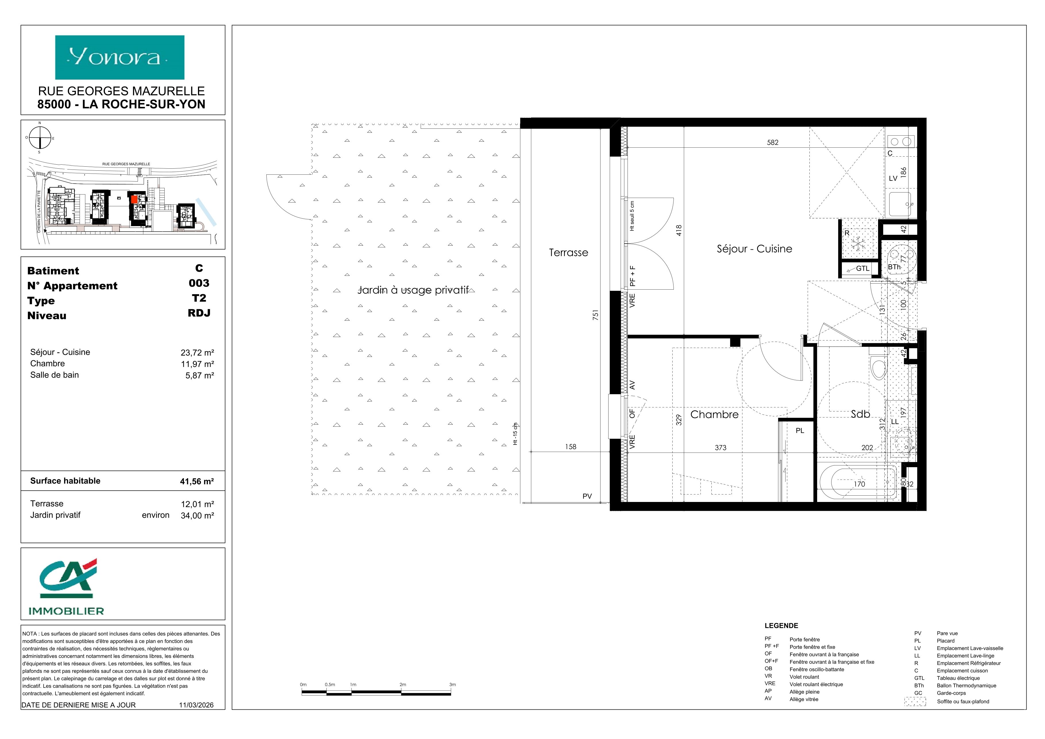 Plan du lot C003