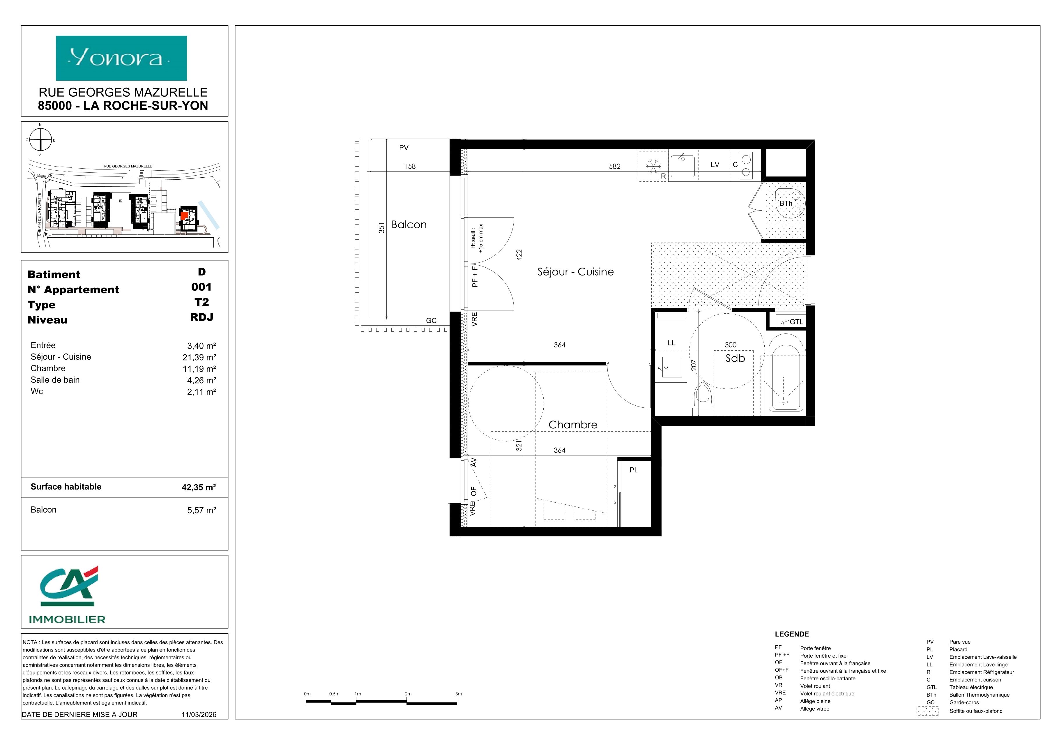 Plan du lot D001