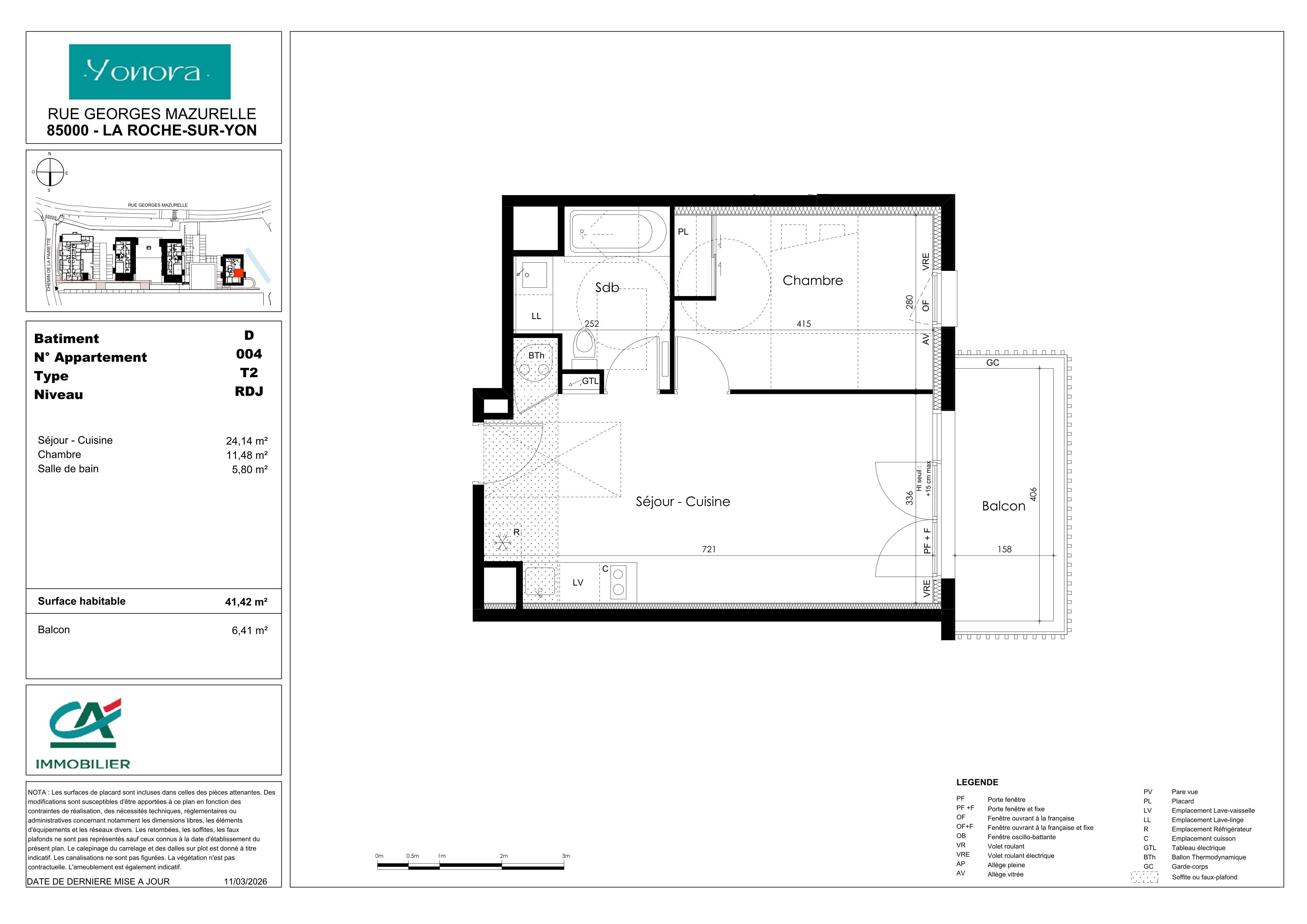 Plan du lot D004