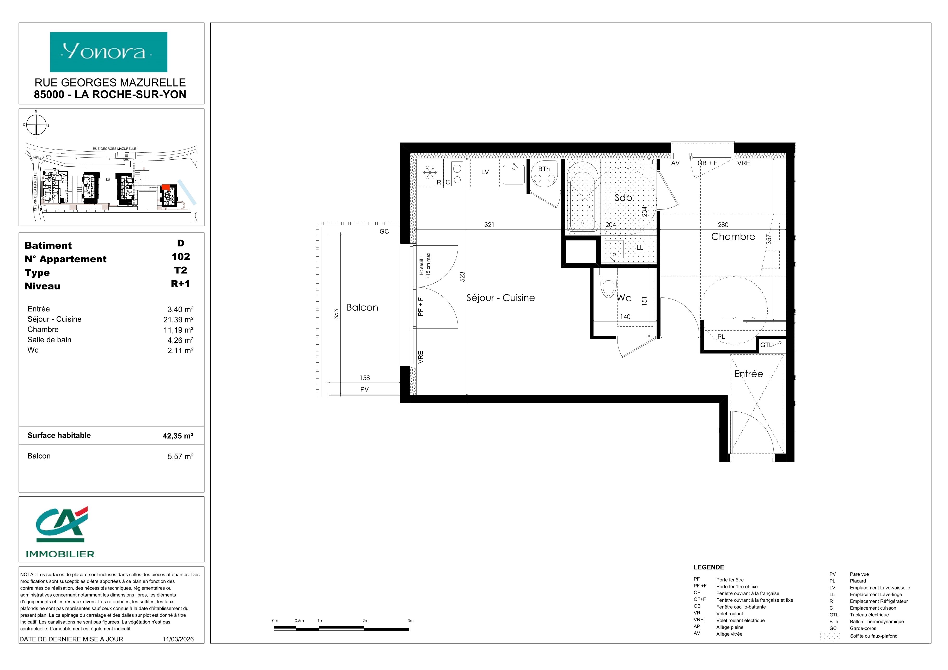Plan du lot D102