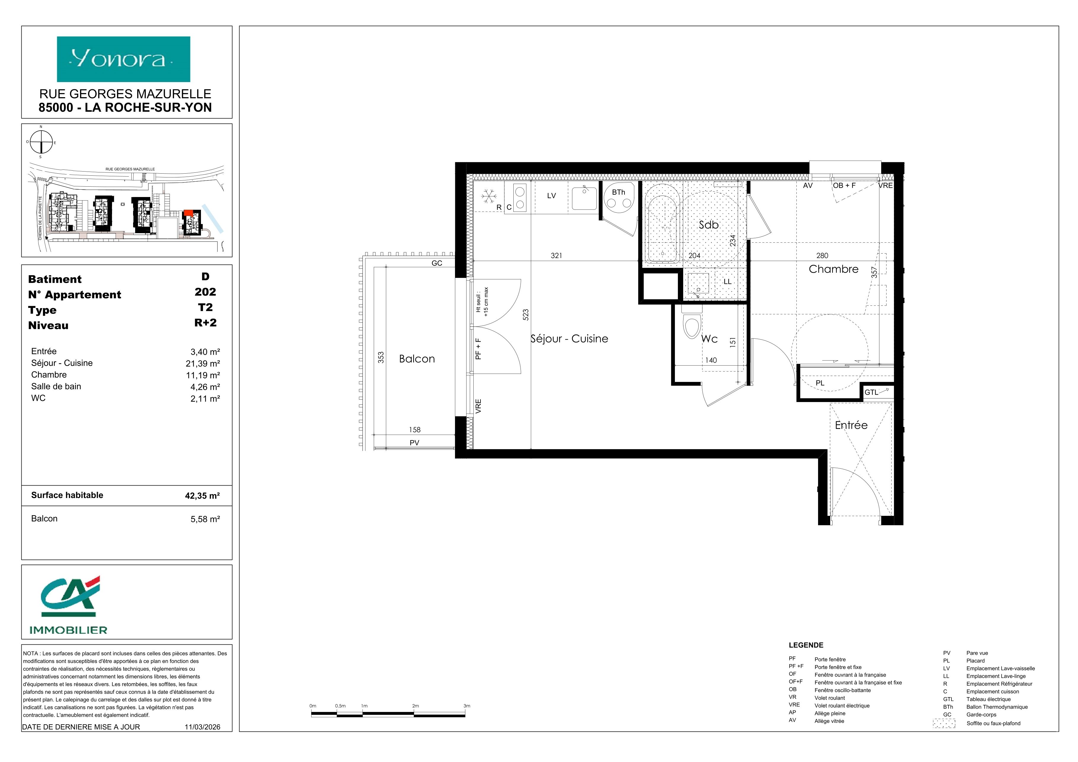 Plan du lot D202