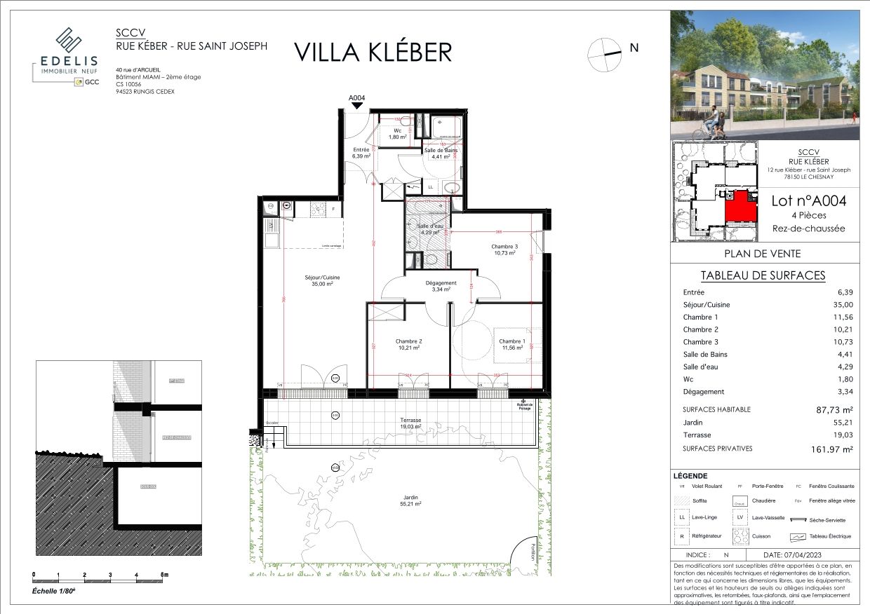 Plan du lot A004
