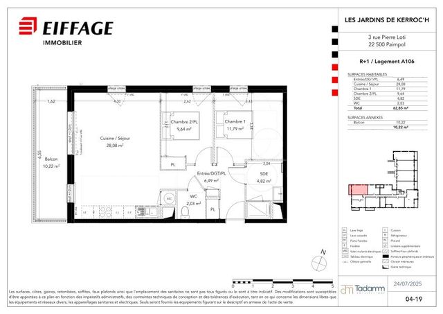 Plan lokalu A106