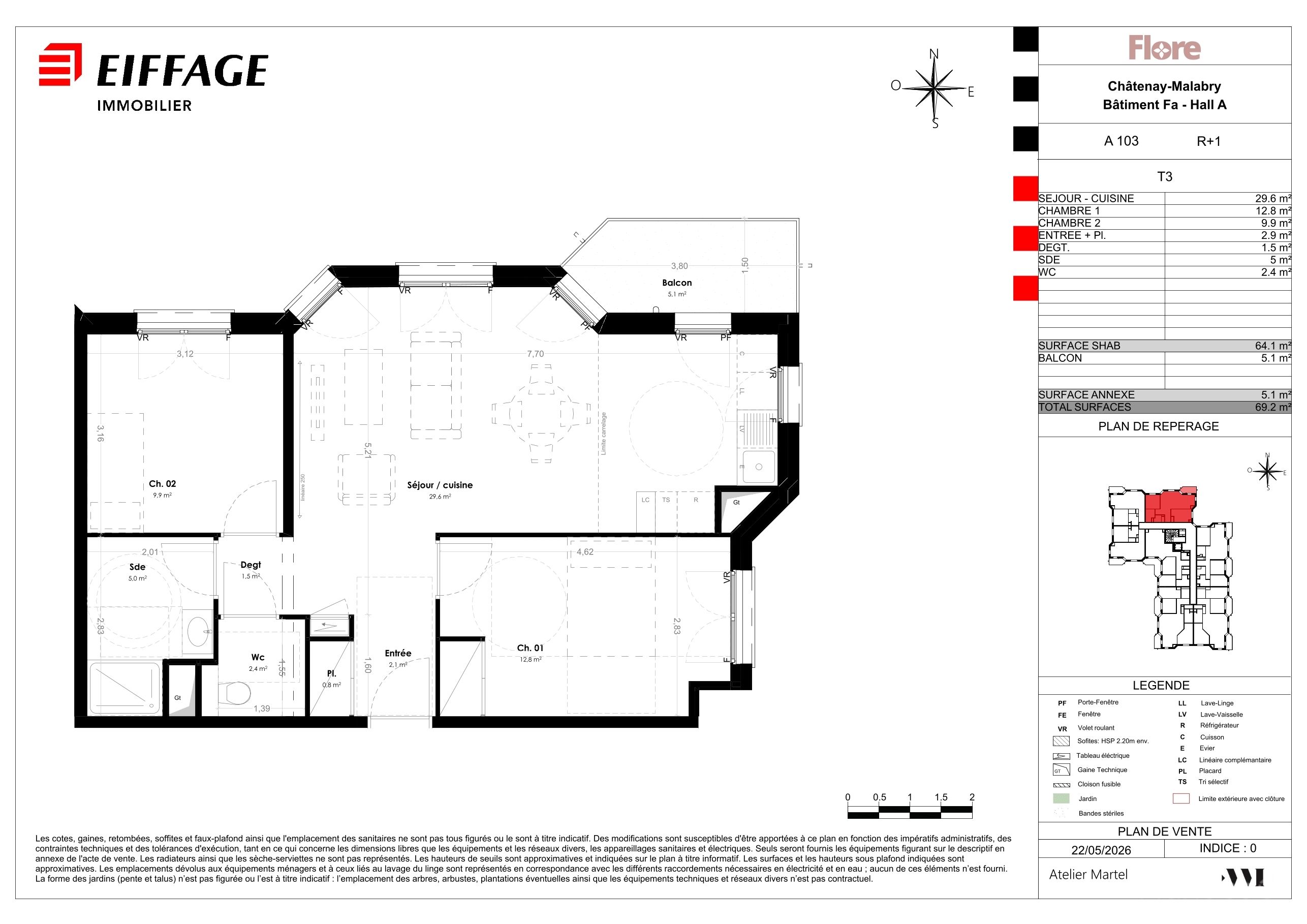 Plan du lot A103