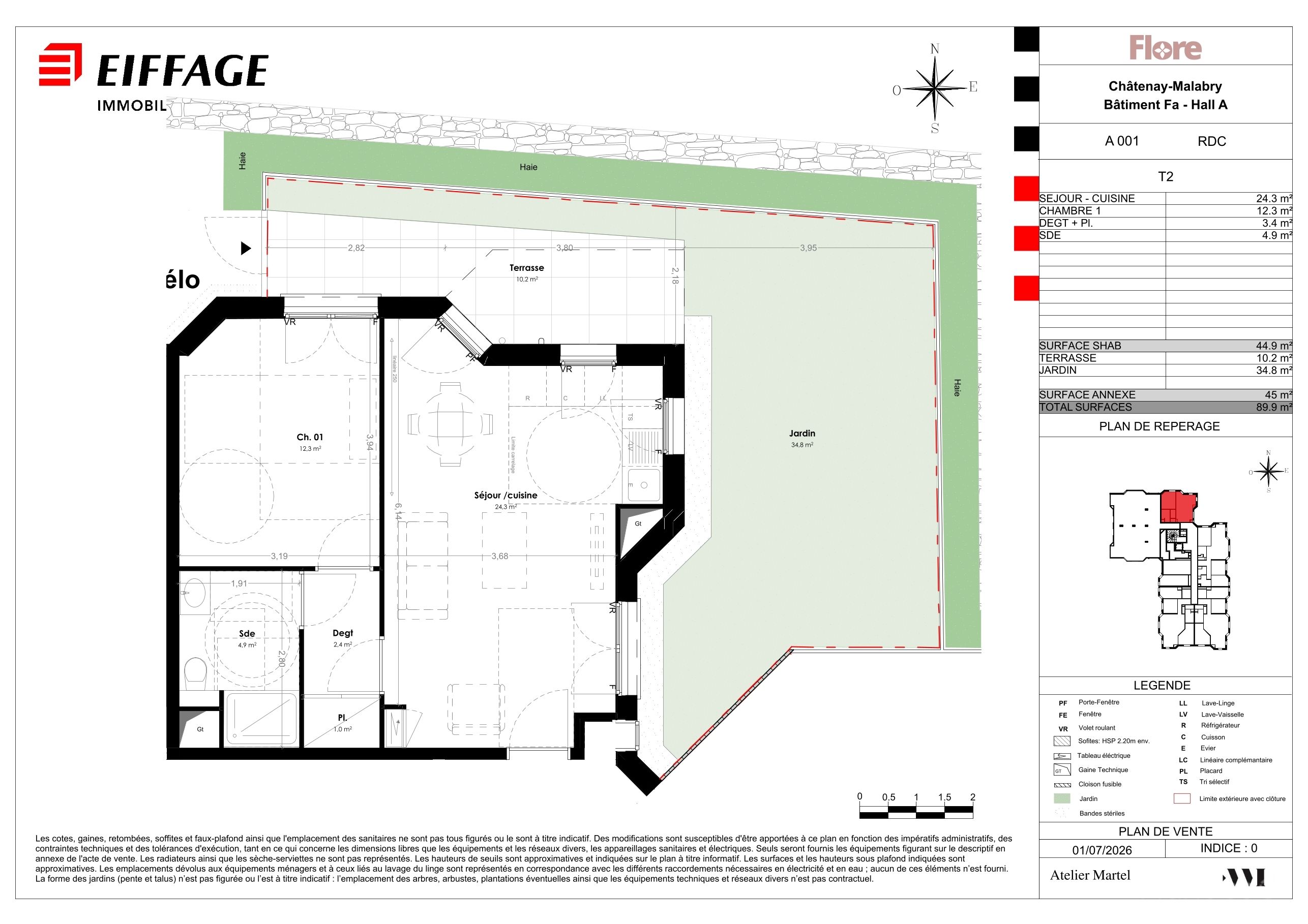 Plan du lot A001