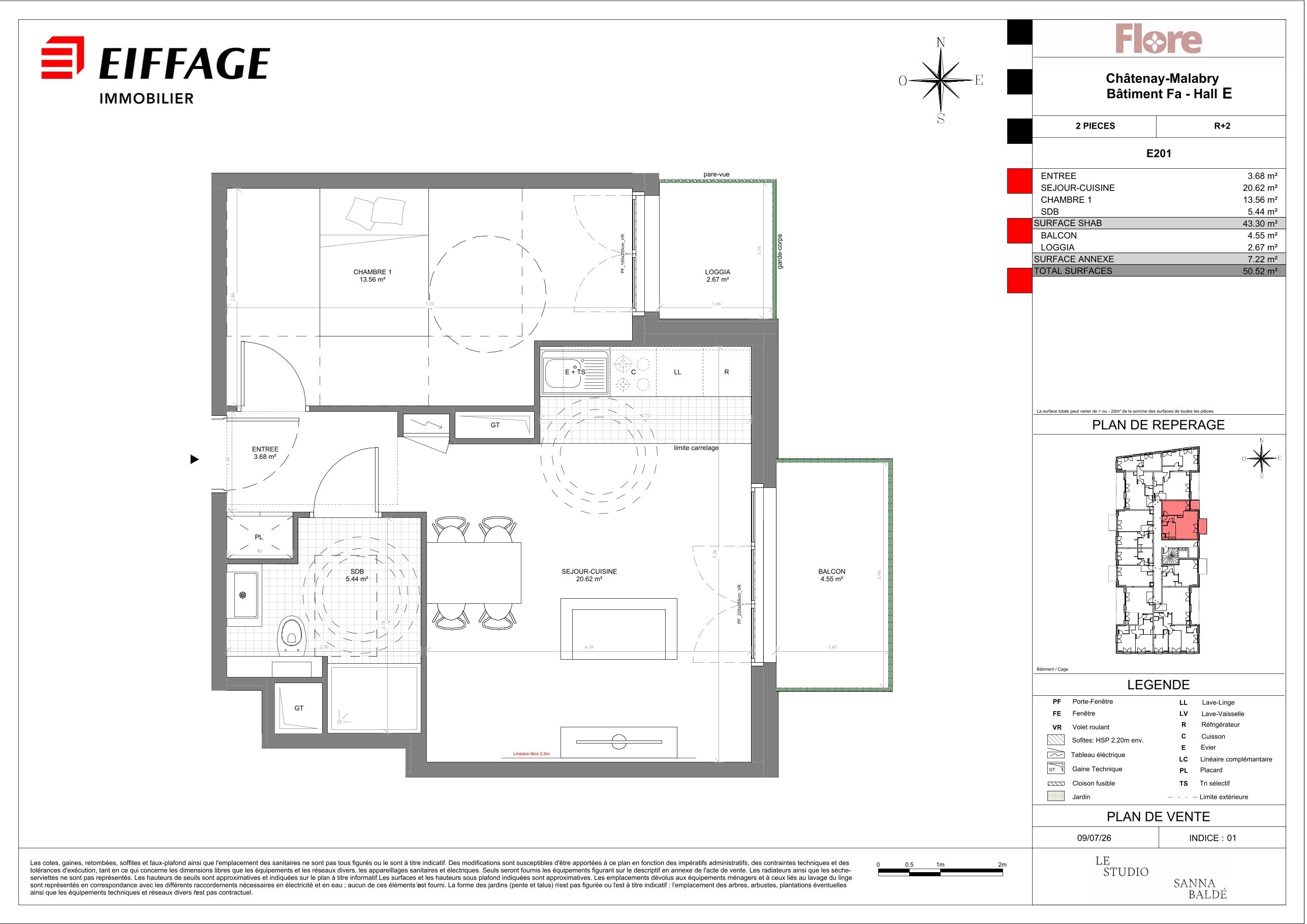 Plan du lot E201