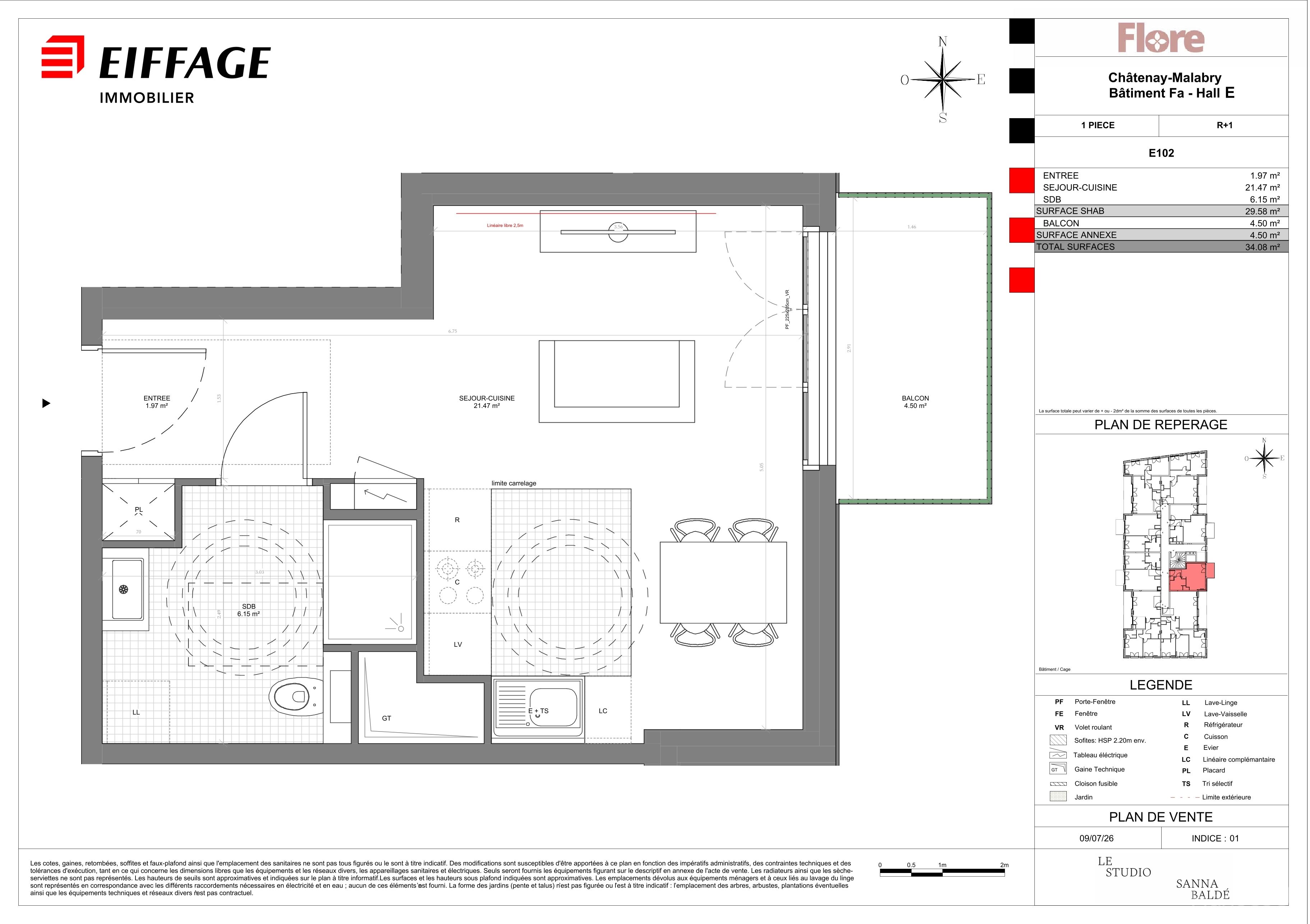 Plan du lot E102