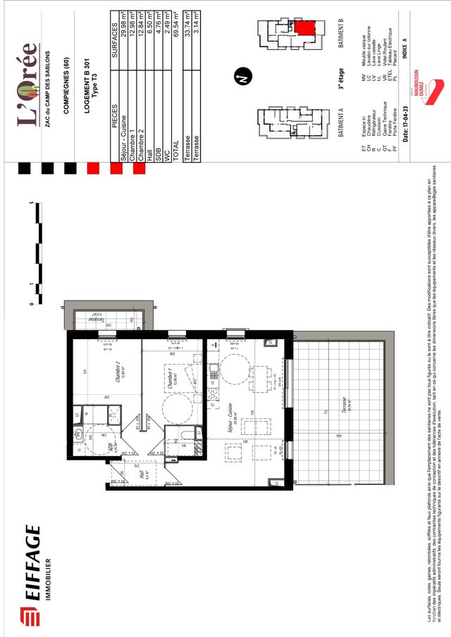 Plan lokalu B301