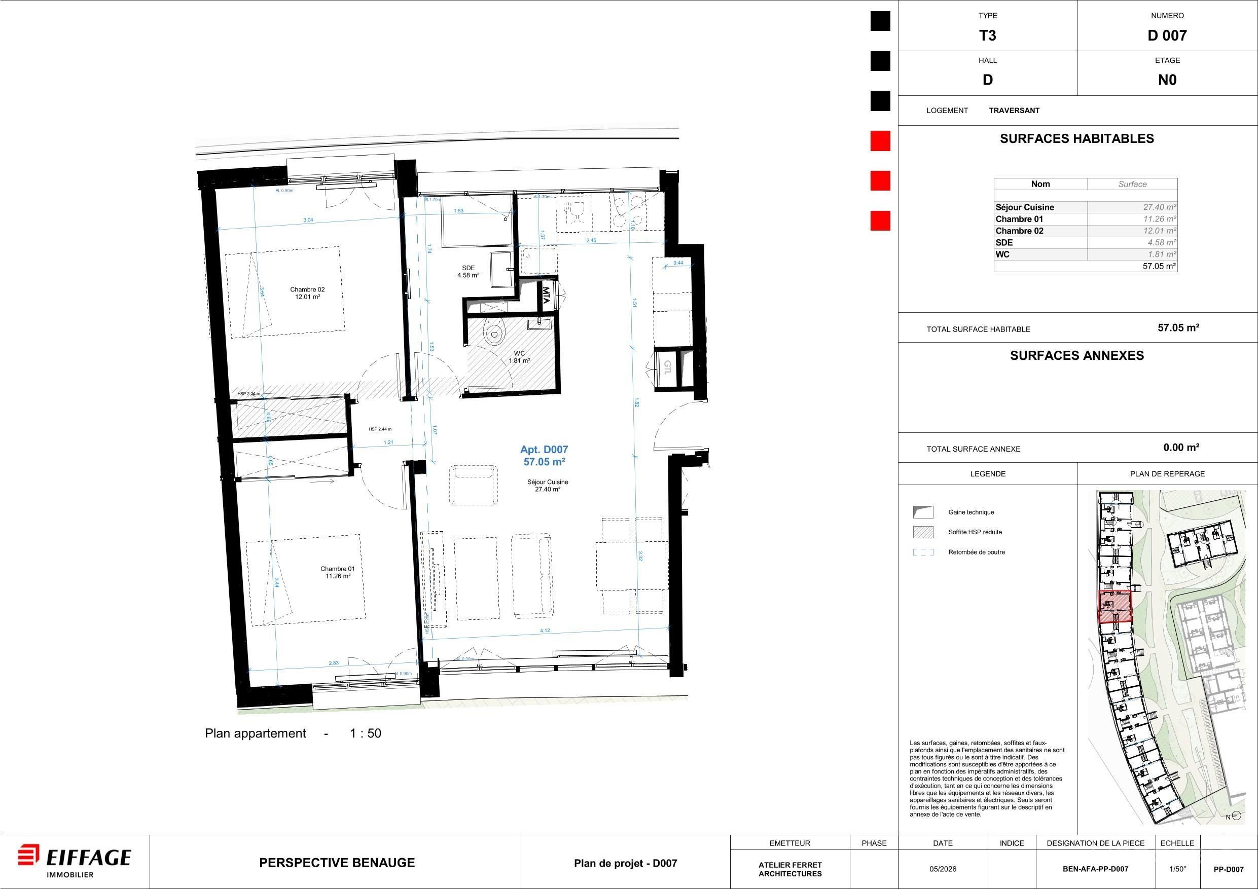 Appartement T3 neuf à Bordeaux