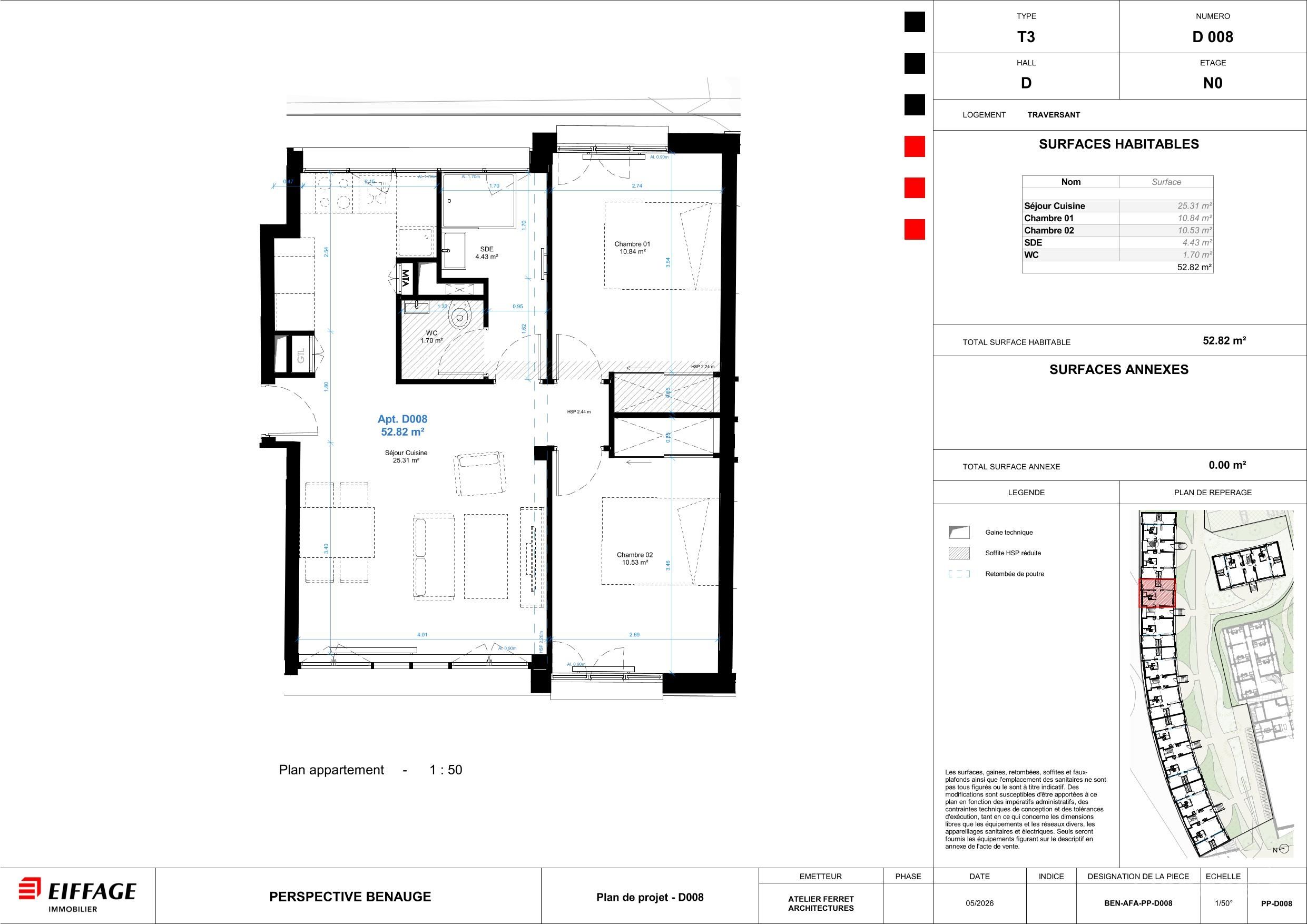 Appartement T3 neuf à Bordeaux