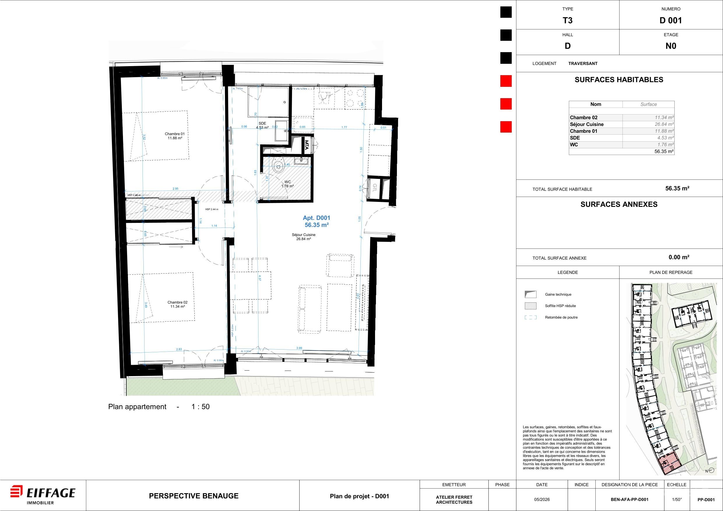 Appartement T3 neuf à Bordeaux