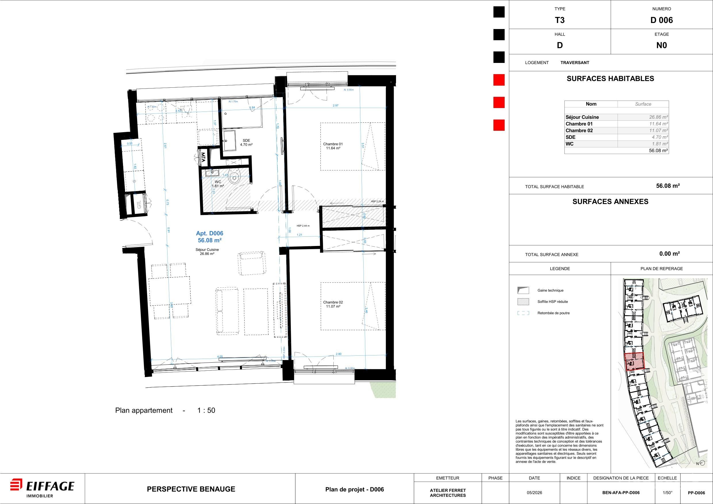 Appartement T3 neuf à Bordeaux