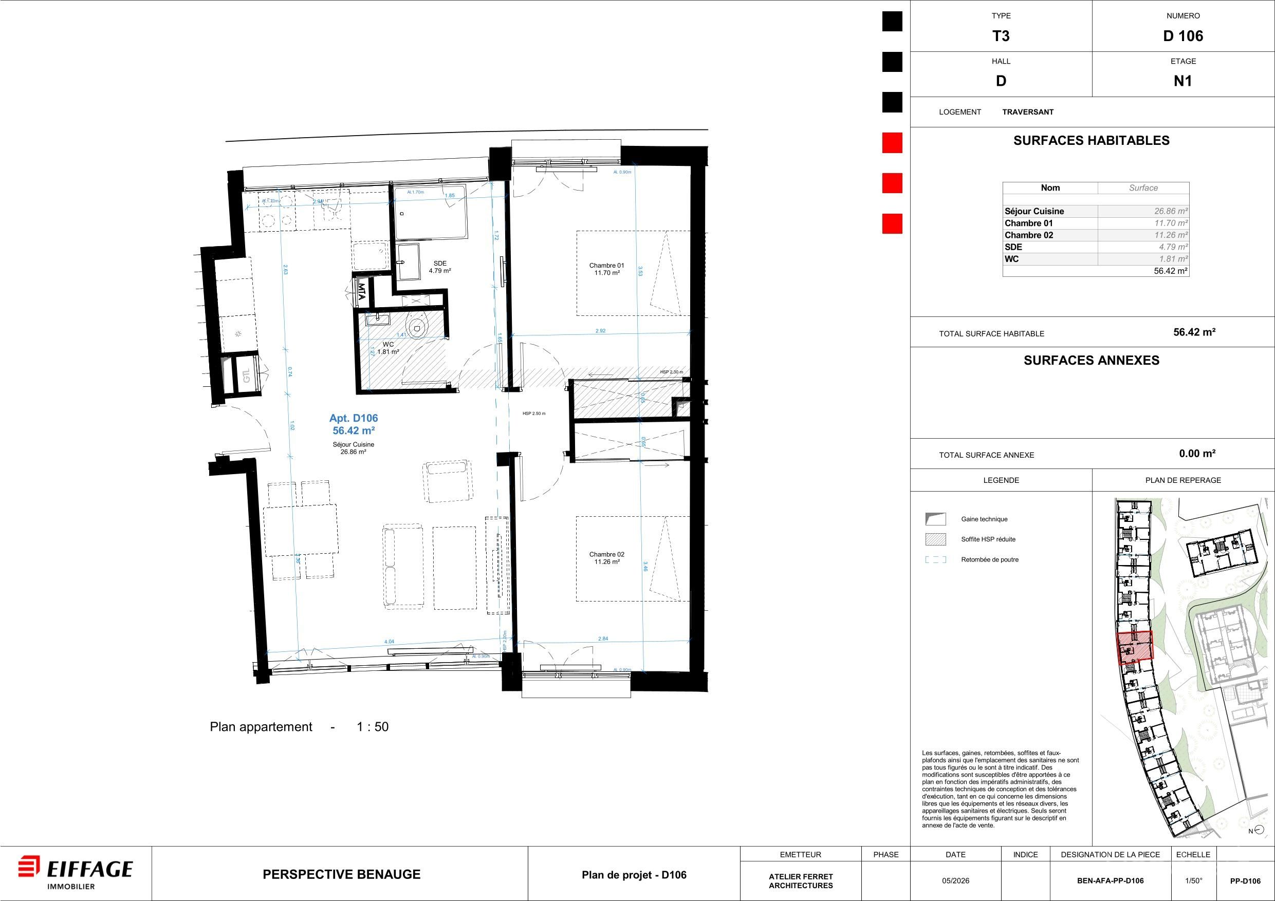 Appartement T3 neuf à Bordeaux