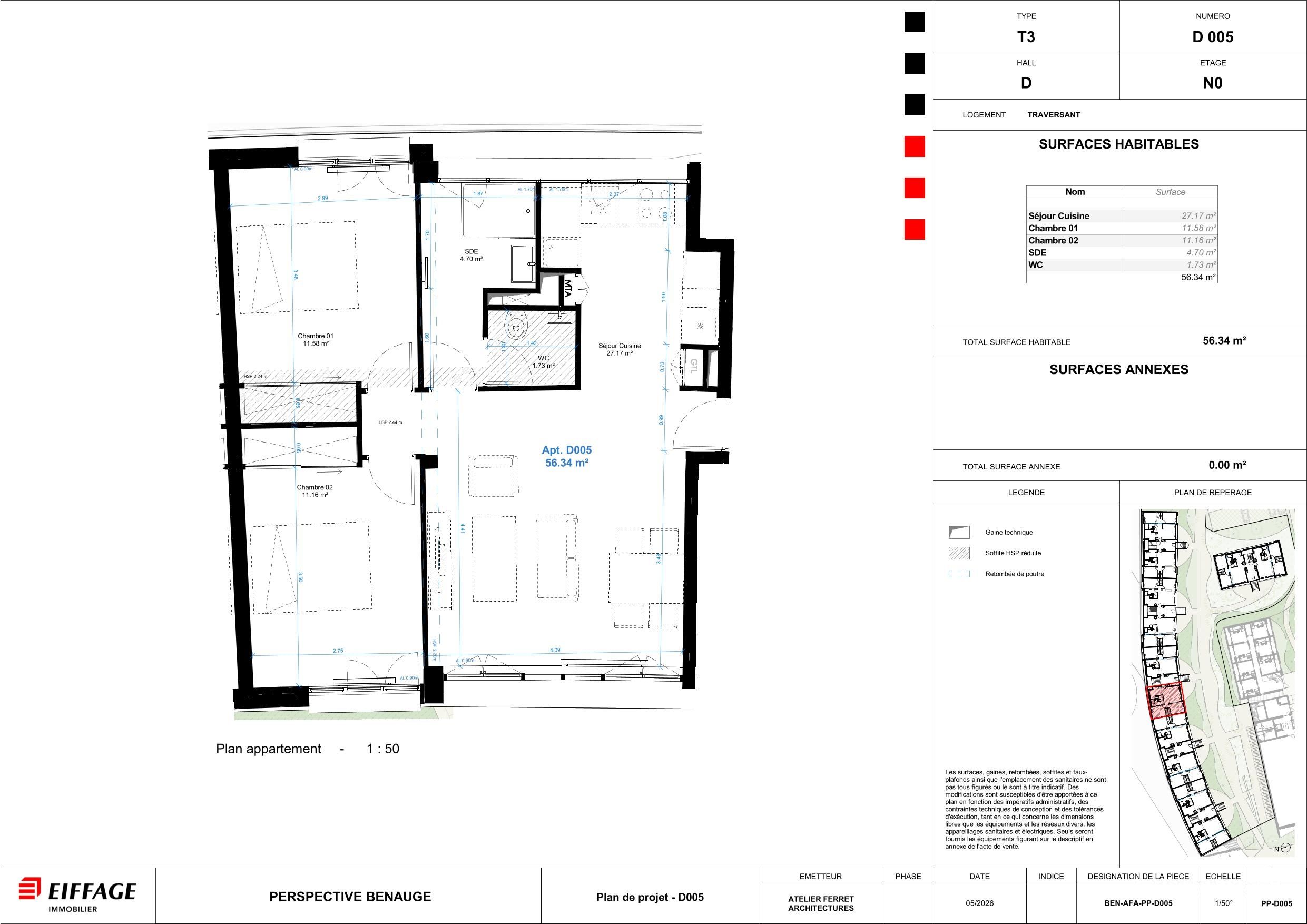 Appartement T3 neuf à Bordeaux