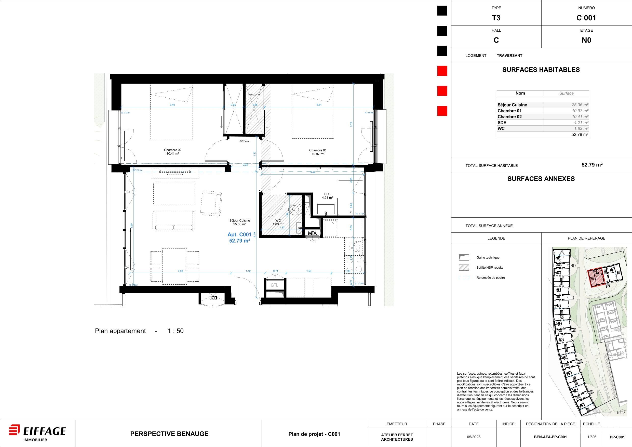 Appartement T3 neuf à Bordeaux