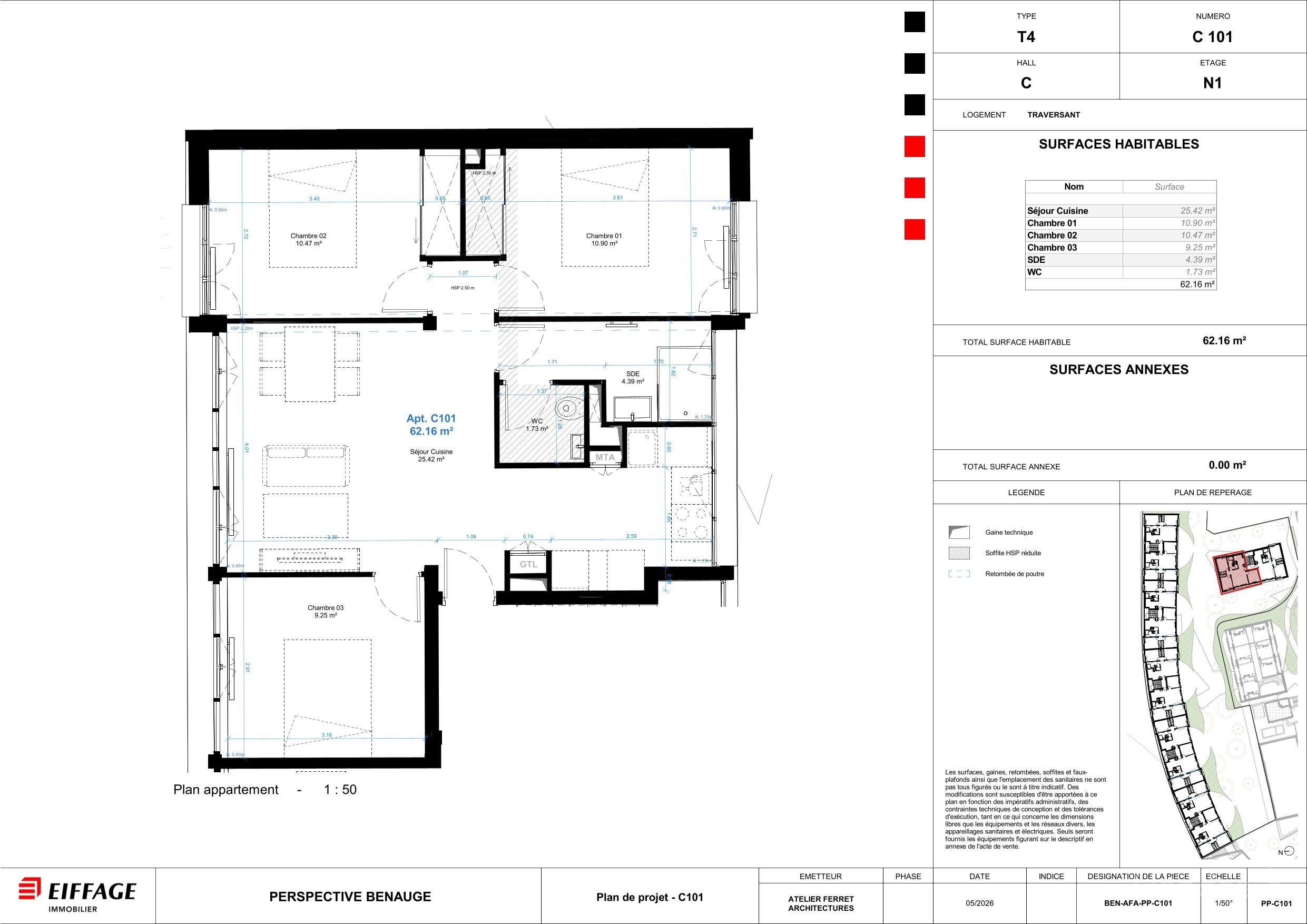 Appartement T3 neuf à Bordeaux